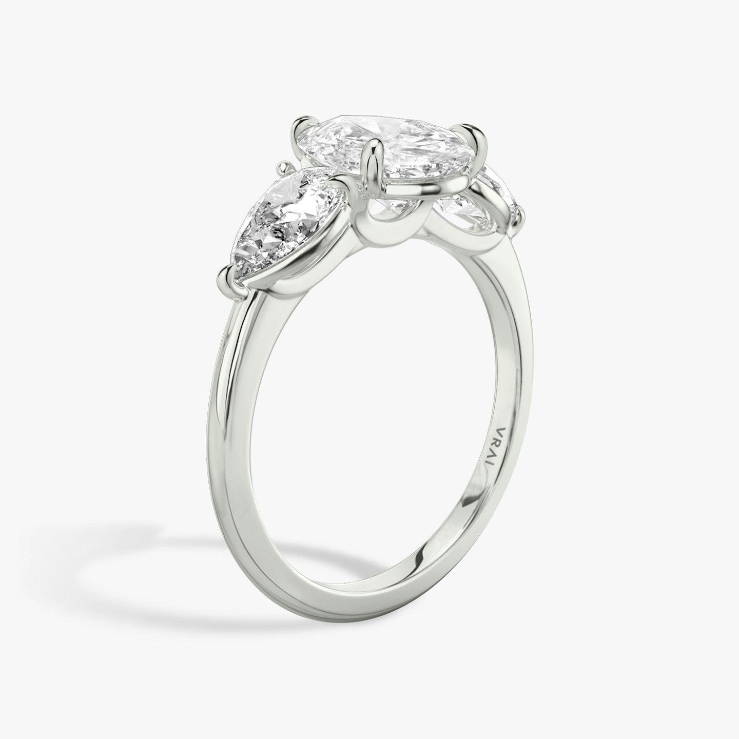 Three Stone Engagement Ring Closeup image of Three Stone Engagement Ring