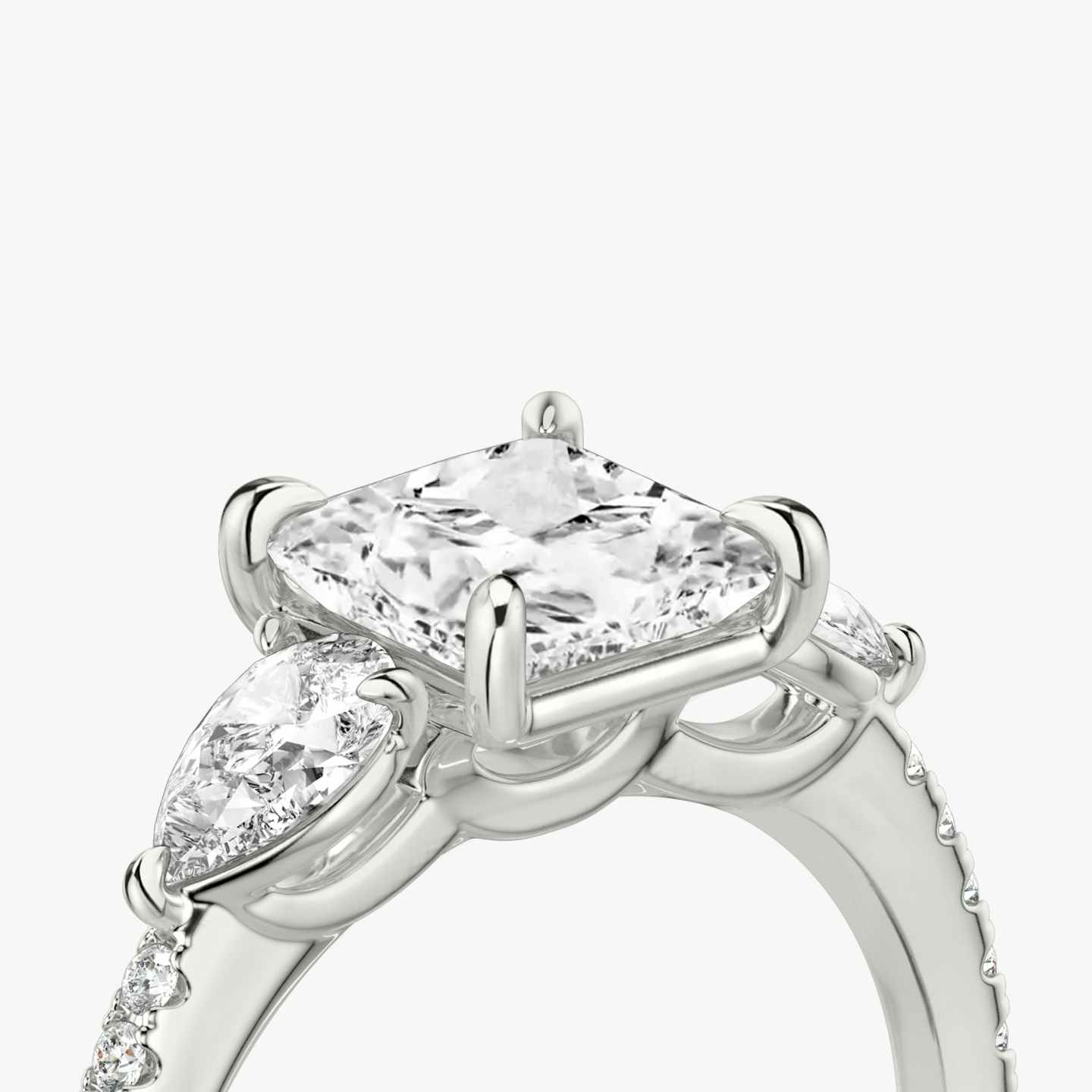 Three Stone Engagement Ring Closeup image of Three Stone Engagement Ring