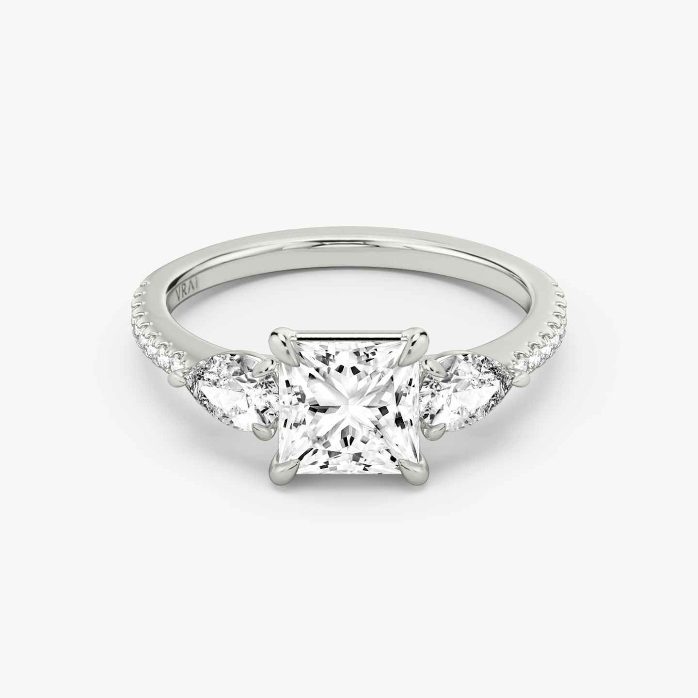 Three Stone Engagement Ring Closeup image of Three Stone Engagement Ring