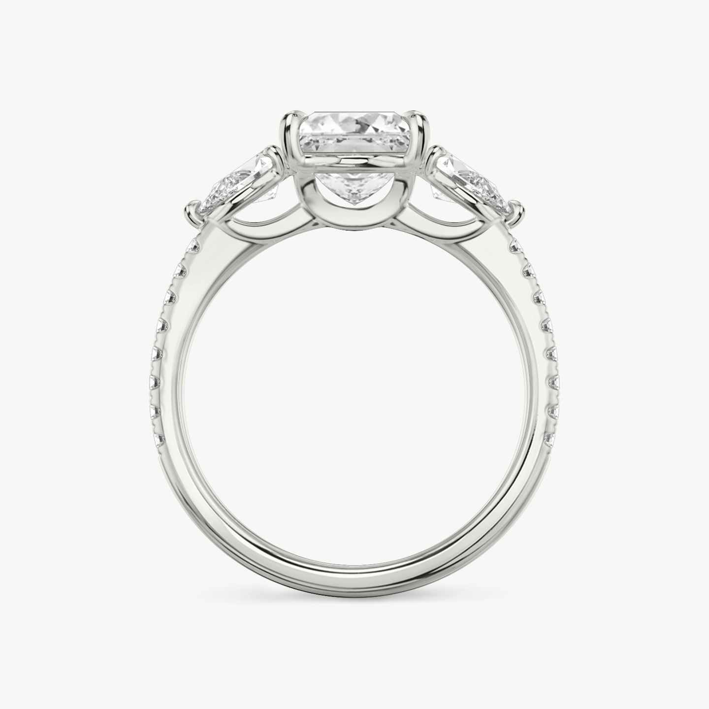 Three Stone Engagement Ring Closeup image of Three Stone Engagement Ring