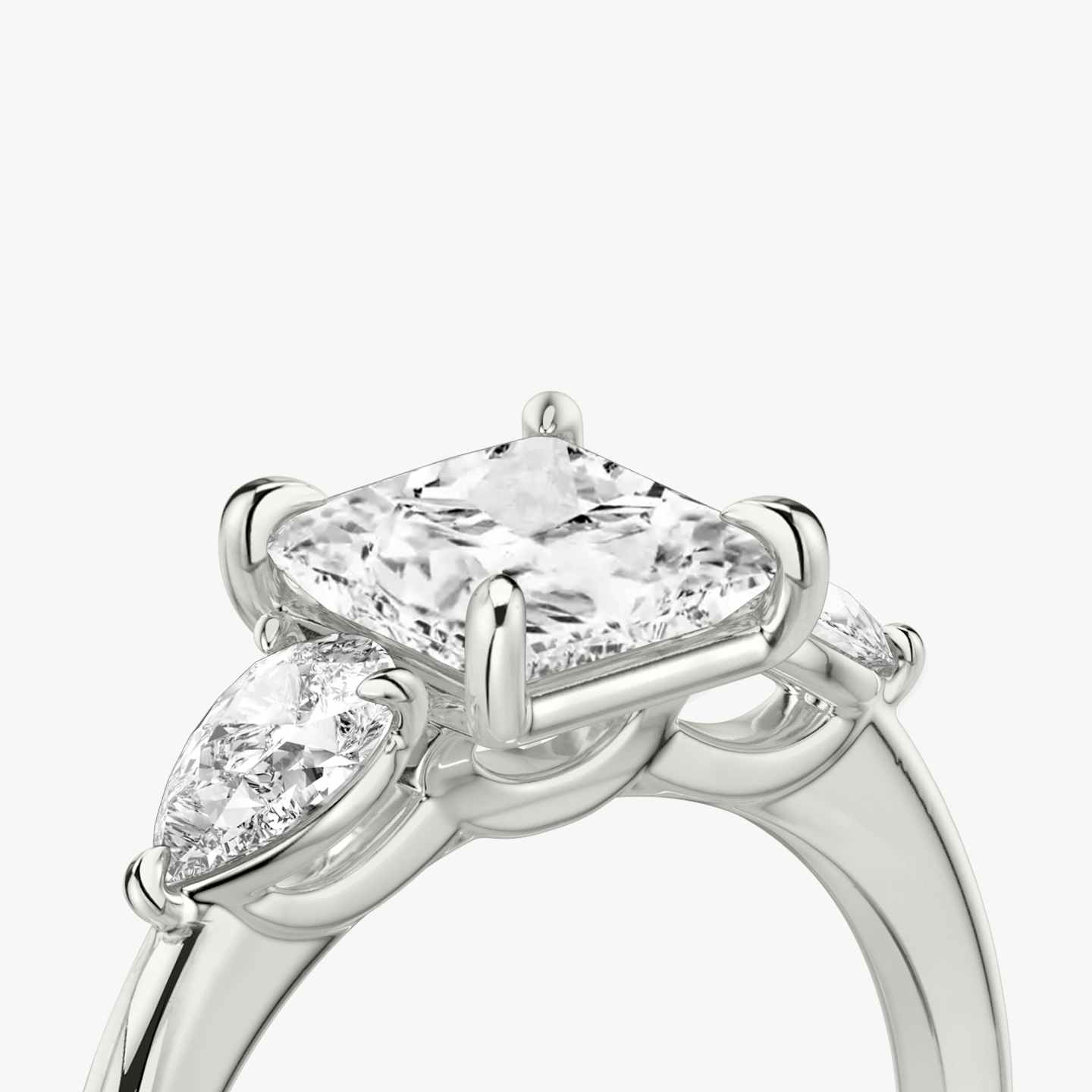 Three Stone Engagement Ring Closeup image of Three Stone Engagement Ring