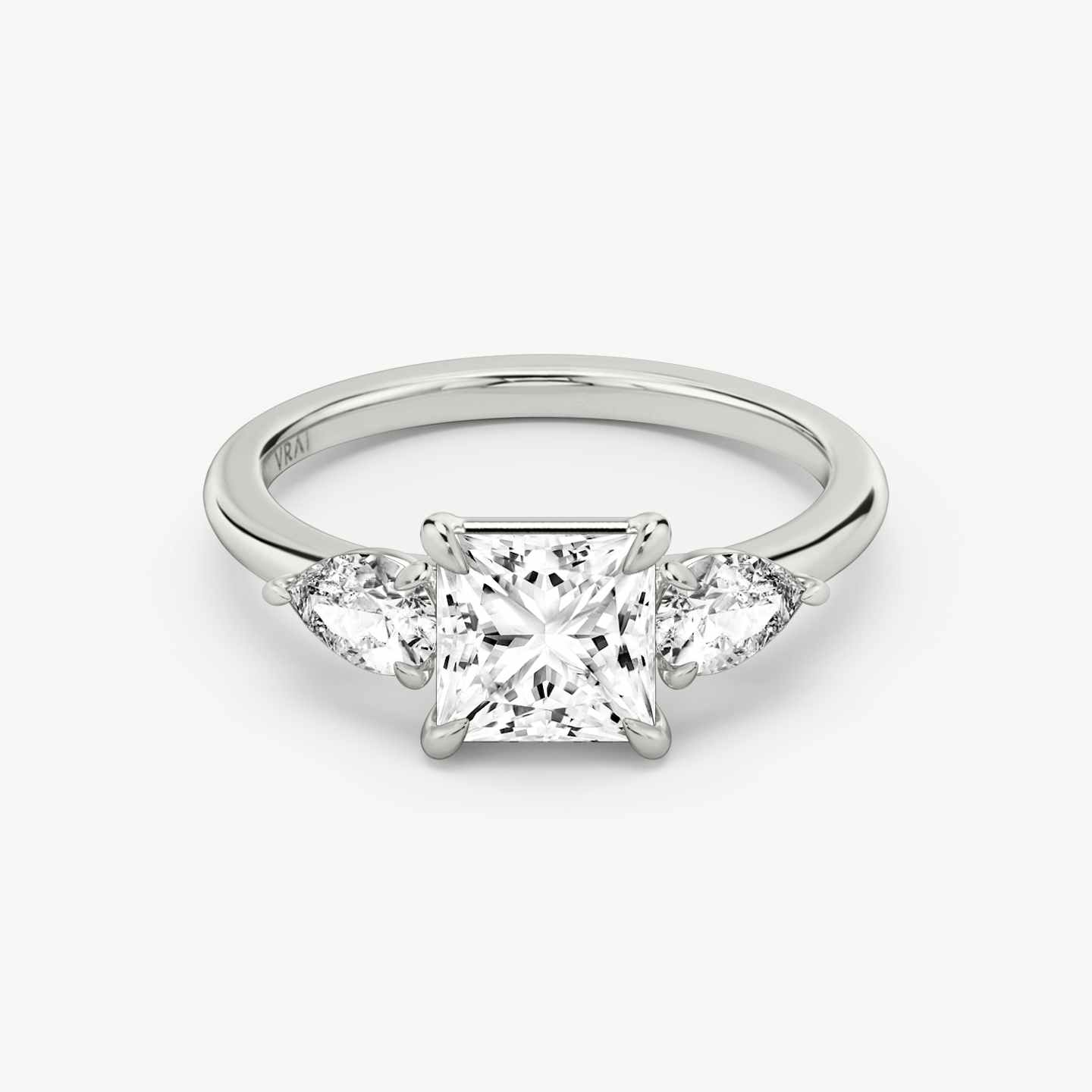 Three Stone Engagement Ring Closeup image of Three Stone Engagement Ring