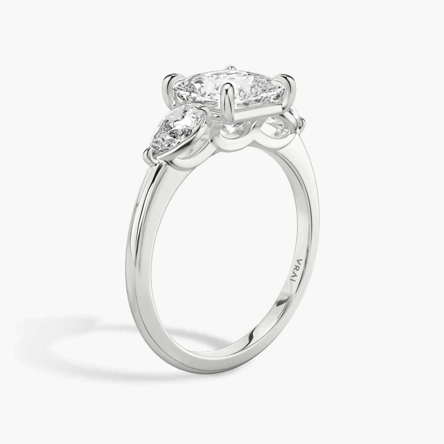 Three Stone Engagement Ring Closeup image of Three Stone Engagement Ring