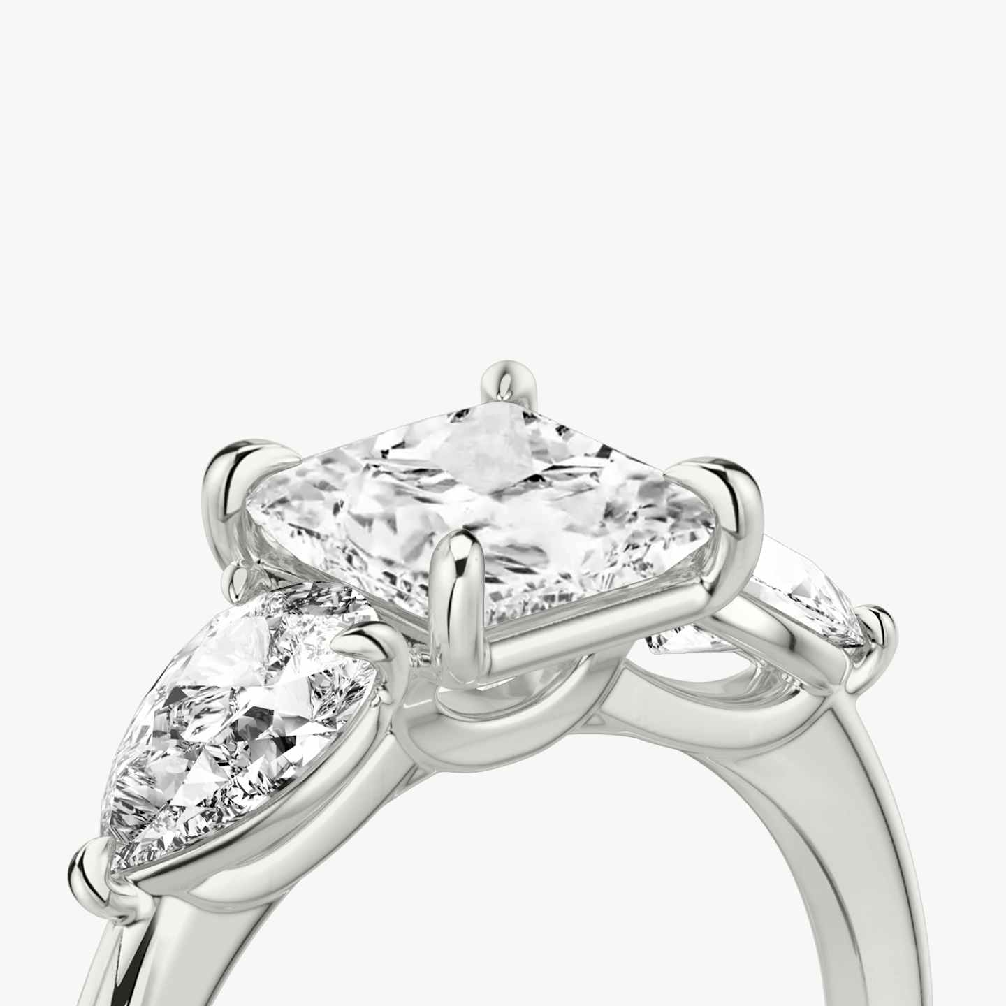 Three Stone Engagement Ring Closeup image of Three Stone Engagement Ring