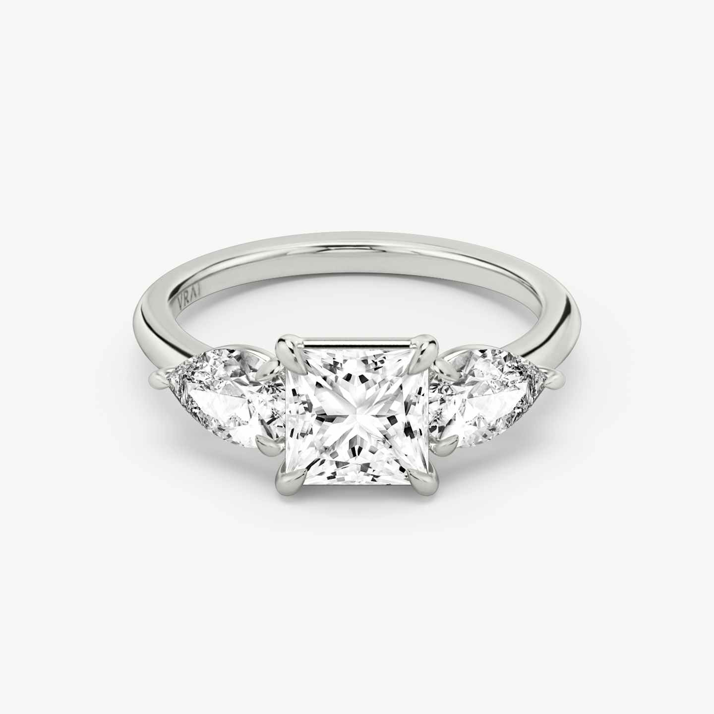 Three Stone Engagement Ring Closeup image of Three Stone Engagement Ring