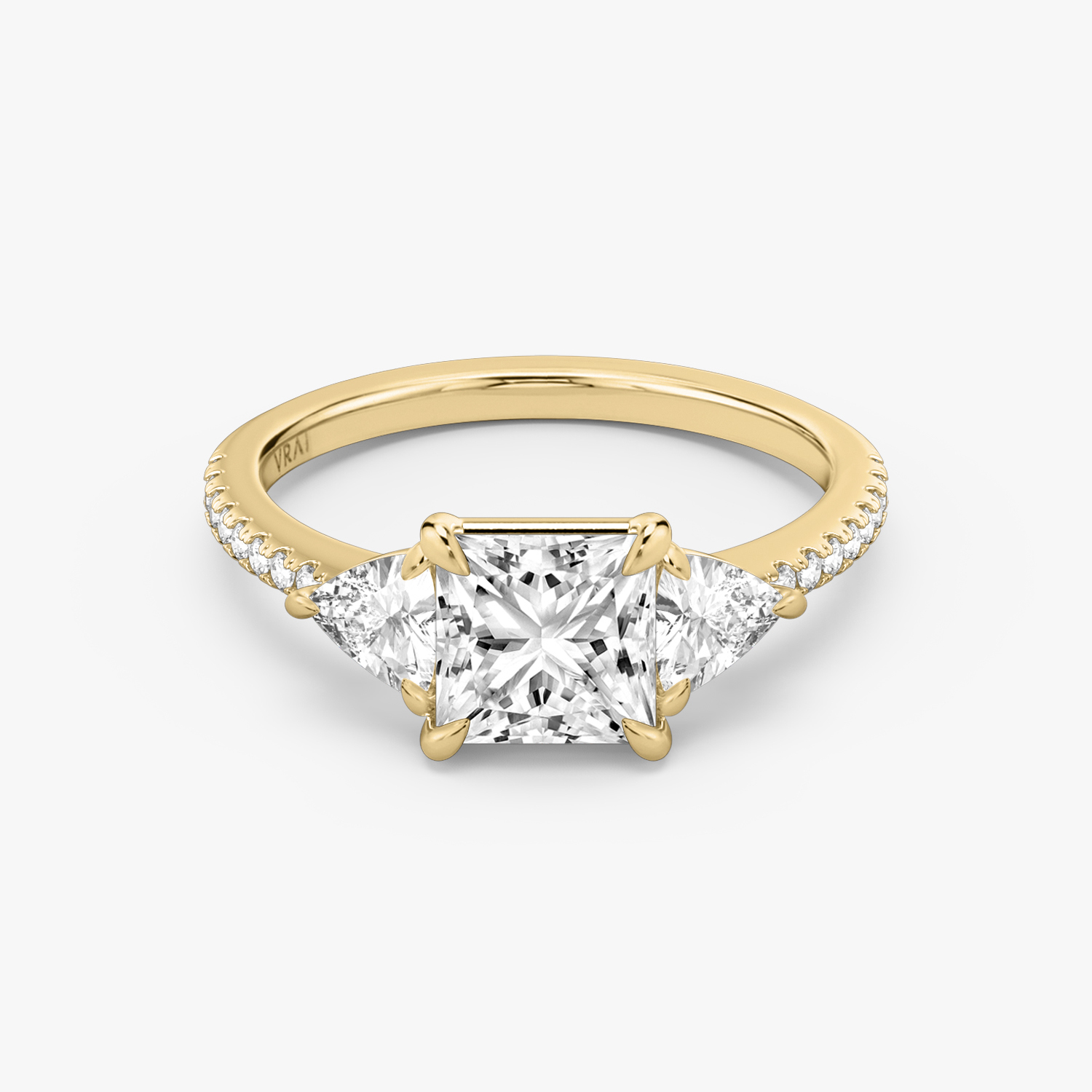 Pear Shaped Princess Cut Engagement Ring | Ouros Jewels