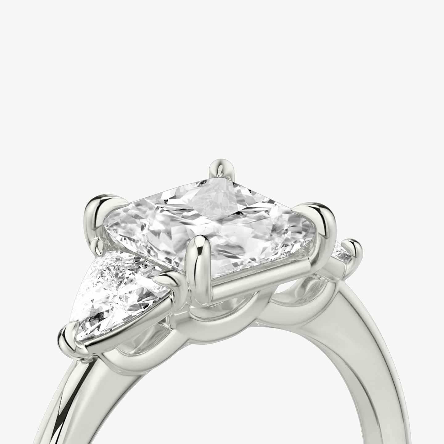 Three Stone Engagement Ring Closeup image of Three Stone Engagement Ring