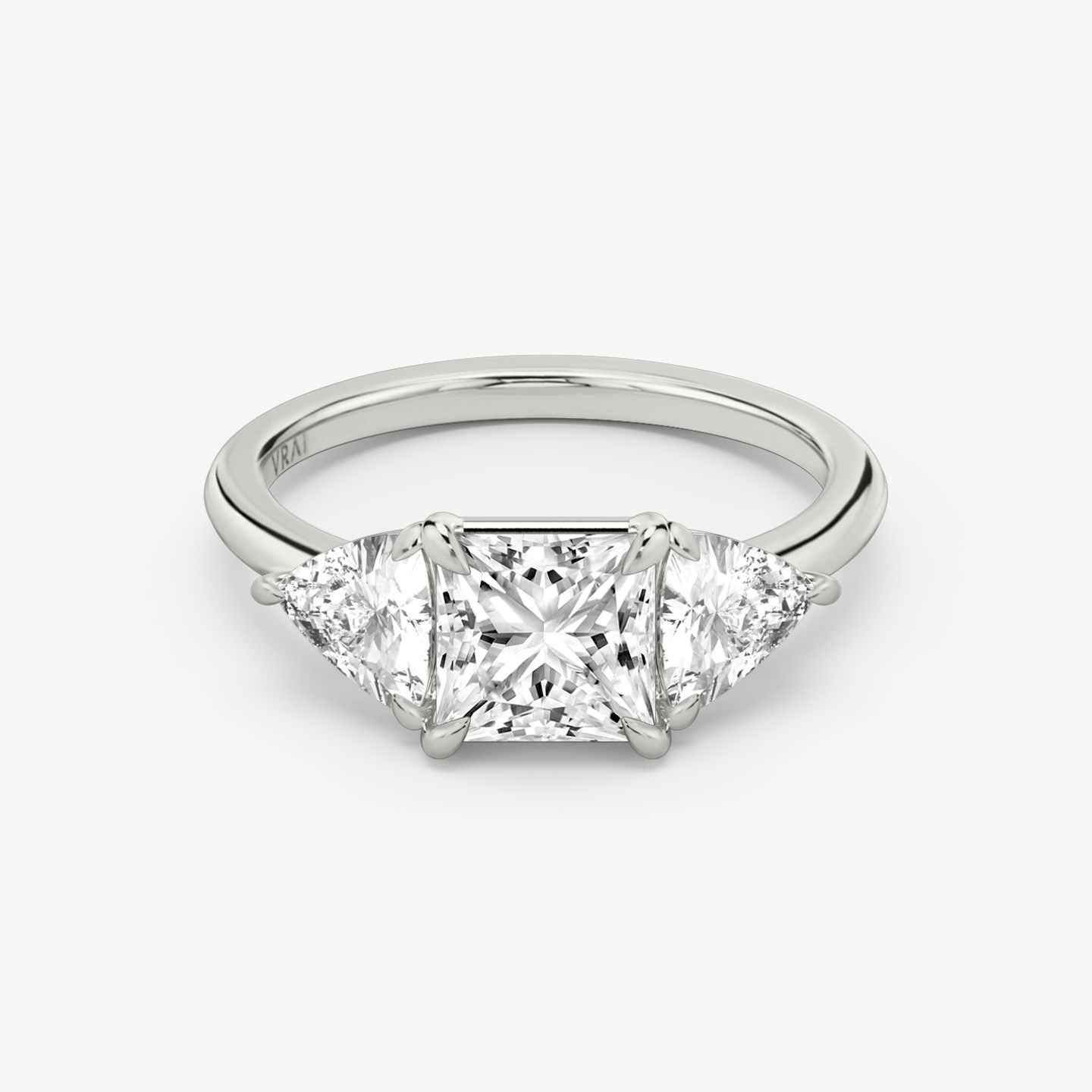 Three Stone Engagement Ring Closeup image of Three Stone Engagement Ring