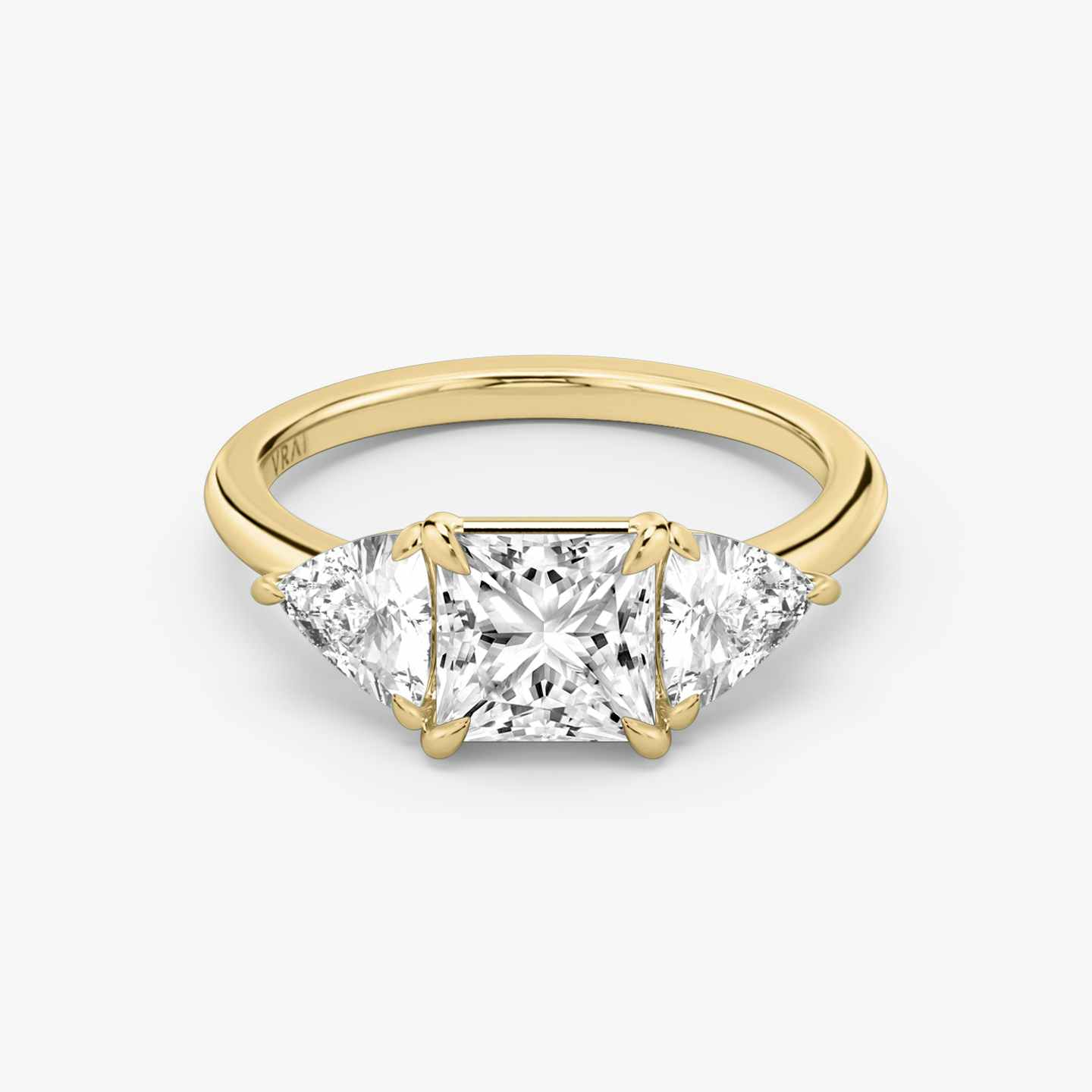 Three Stone Engagement Ring Closeup image of Three Stone Engagement Ring