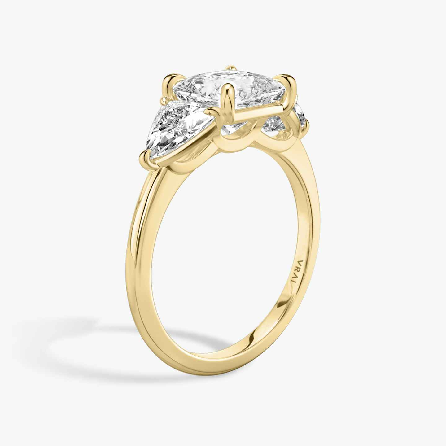 Three Stone Engagement Ring Closeup image of Three Stone Engagement Ring