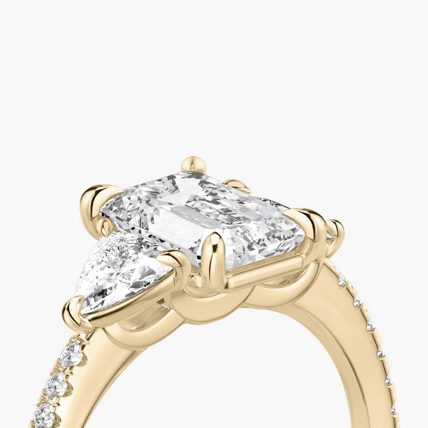 Three Stone Engagement Ring Closeup image of Three Stone Engagement Ring