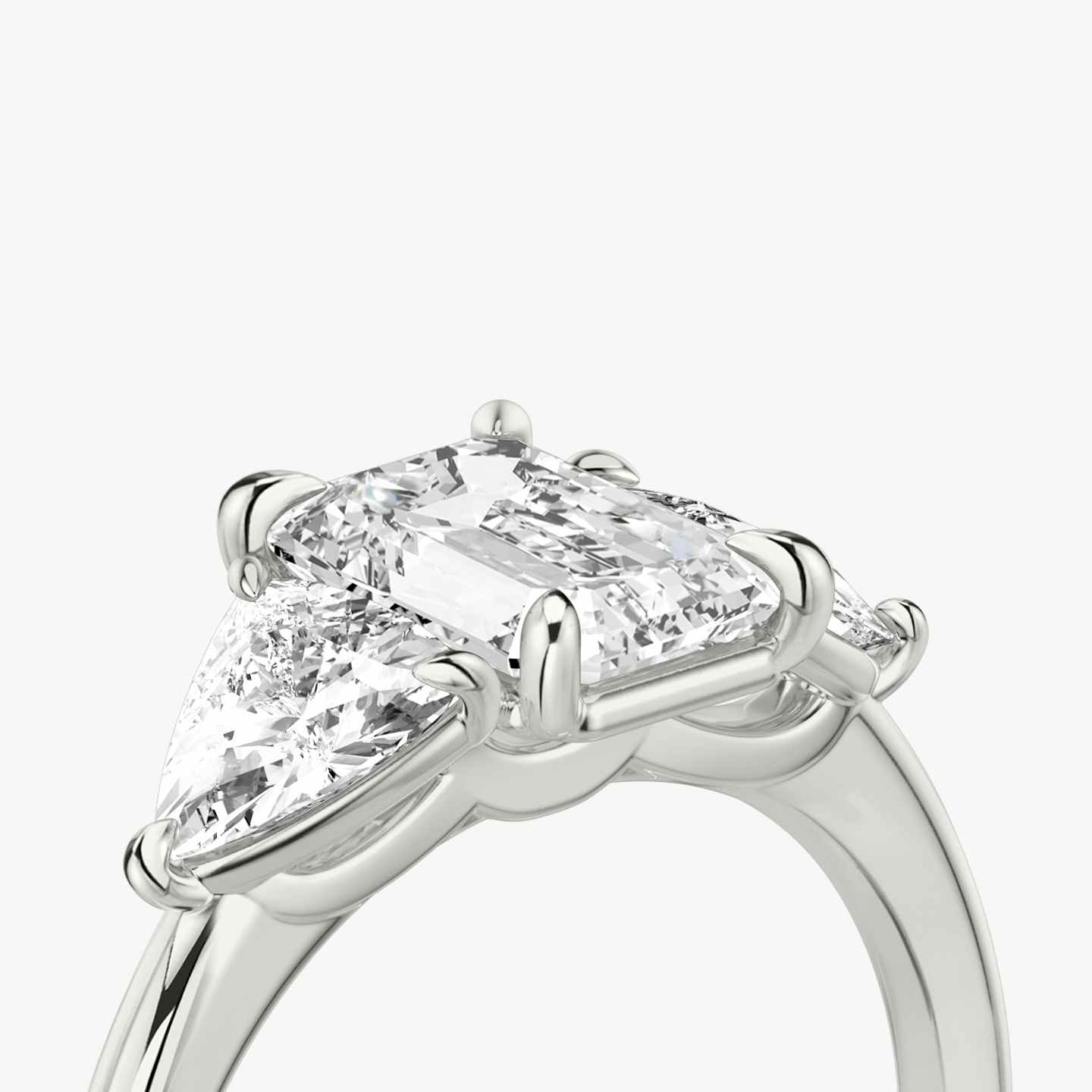 Three Stone Engagement Ring Closeup image of Three Stone Engagement Ring