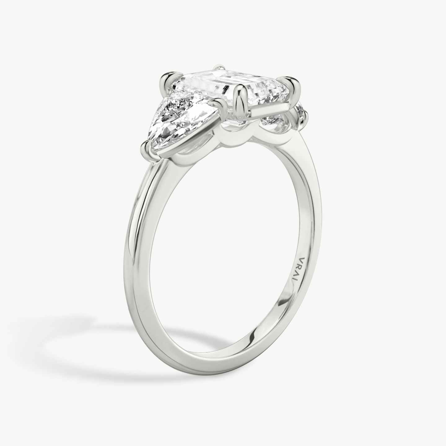 Three Stone Engagement Ring Closeup image of Three Stone Engagement Ring