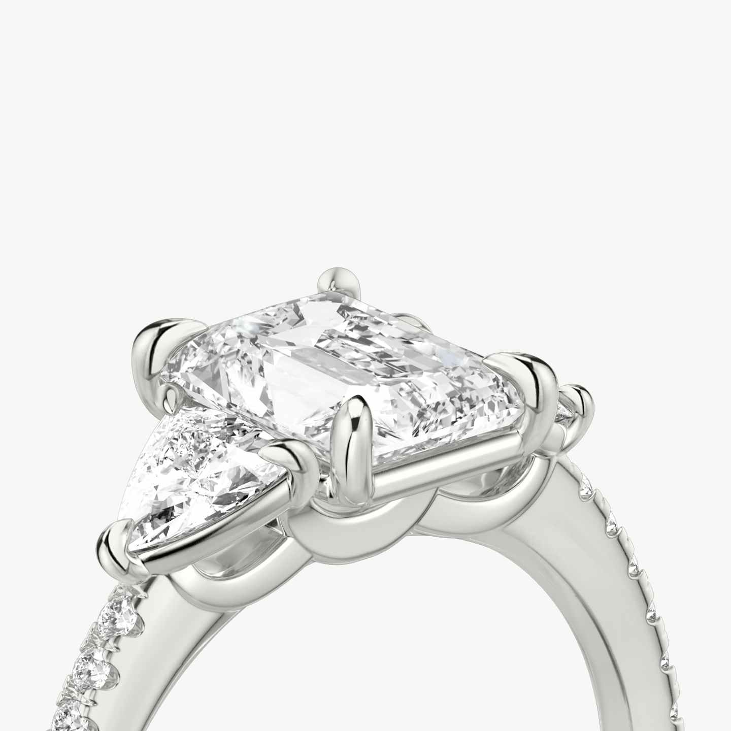 Three Stone Engagement Ring Closeup image of Three Stone Engagement Ring