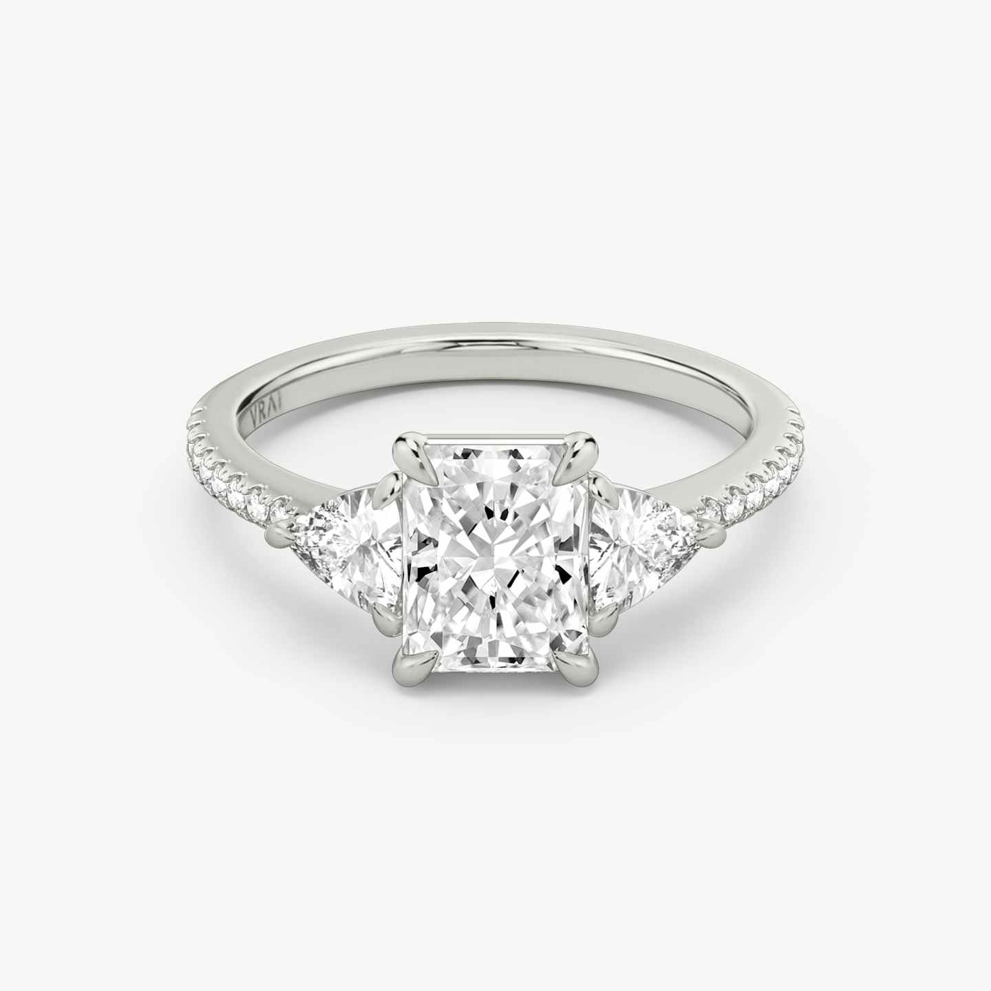 Three Stone Engagement Ring Closeup image of Three Stone Engagement Ring