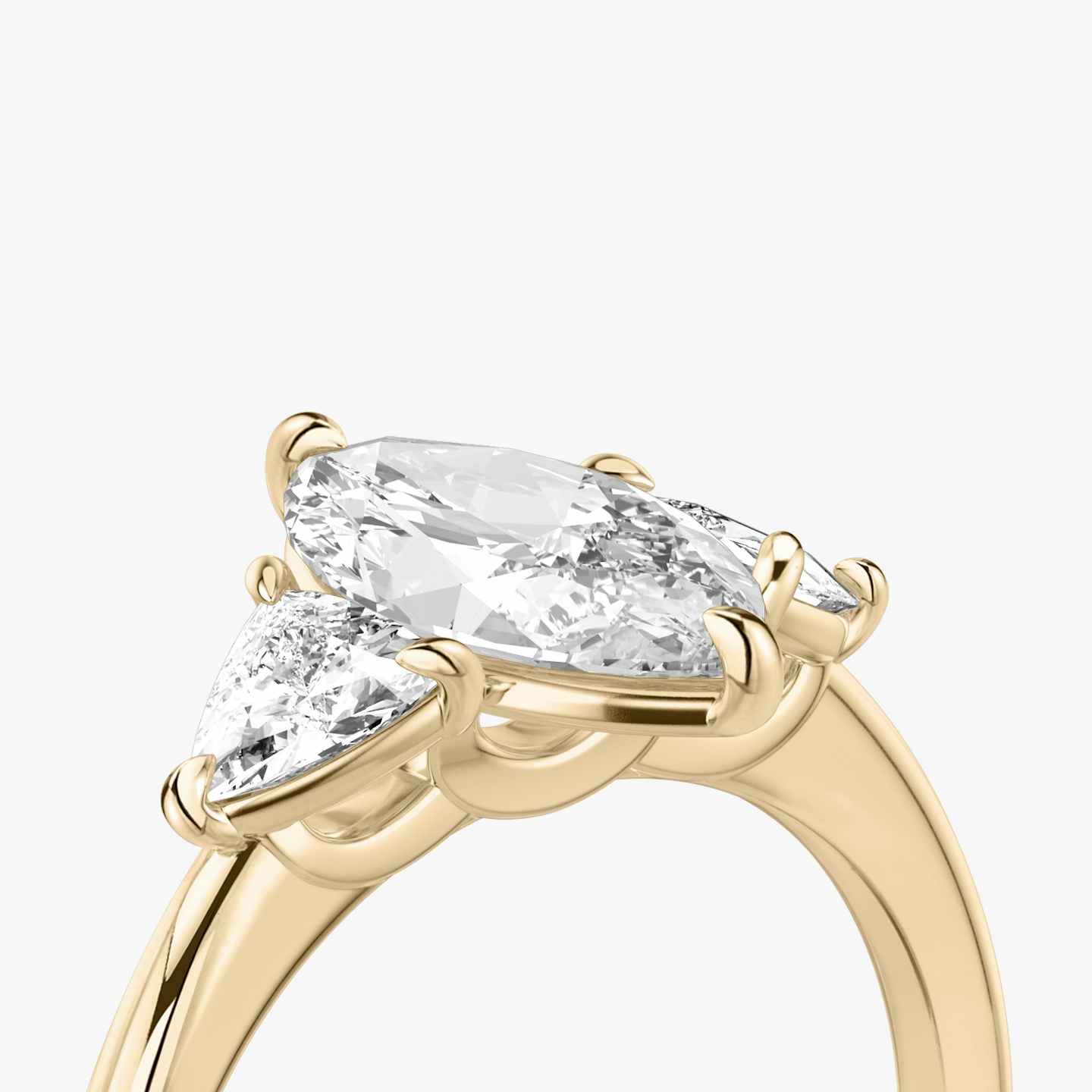 Three Stone Engagement Ring Closeup image of Three Stone Engagement Ring
