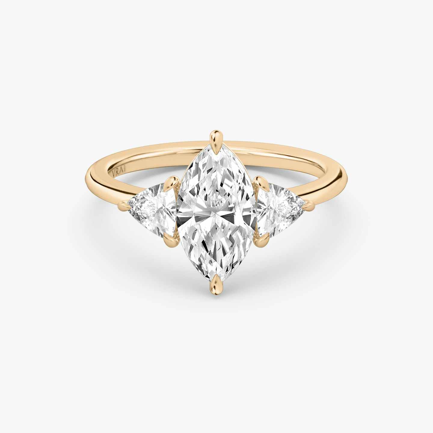 Three Stone Engagement Ring Closeup image of Three Stone Engagement Ring