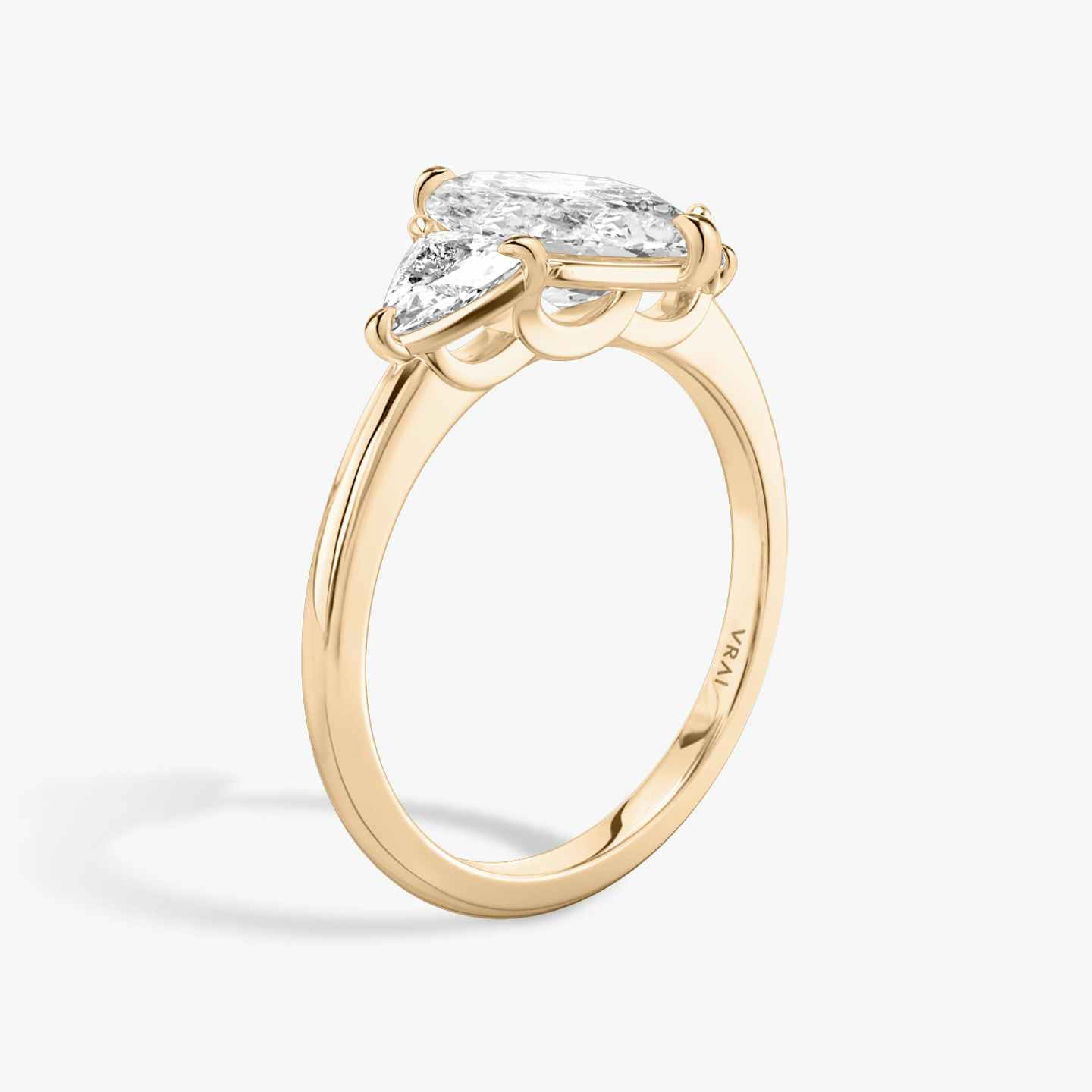Three Stone Engagement Ring Closeup image of Three Stone Engagement Ring