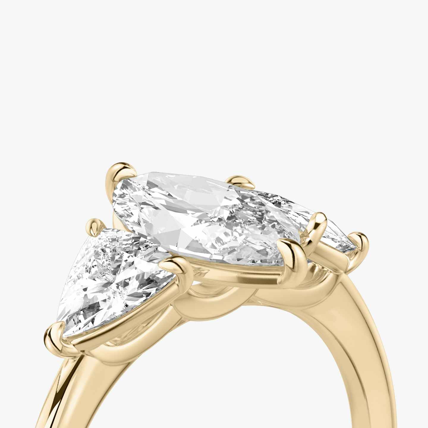 Three Stone Engagement Ring Closeup image of Three Stone Engagement Ring