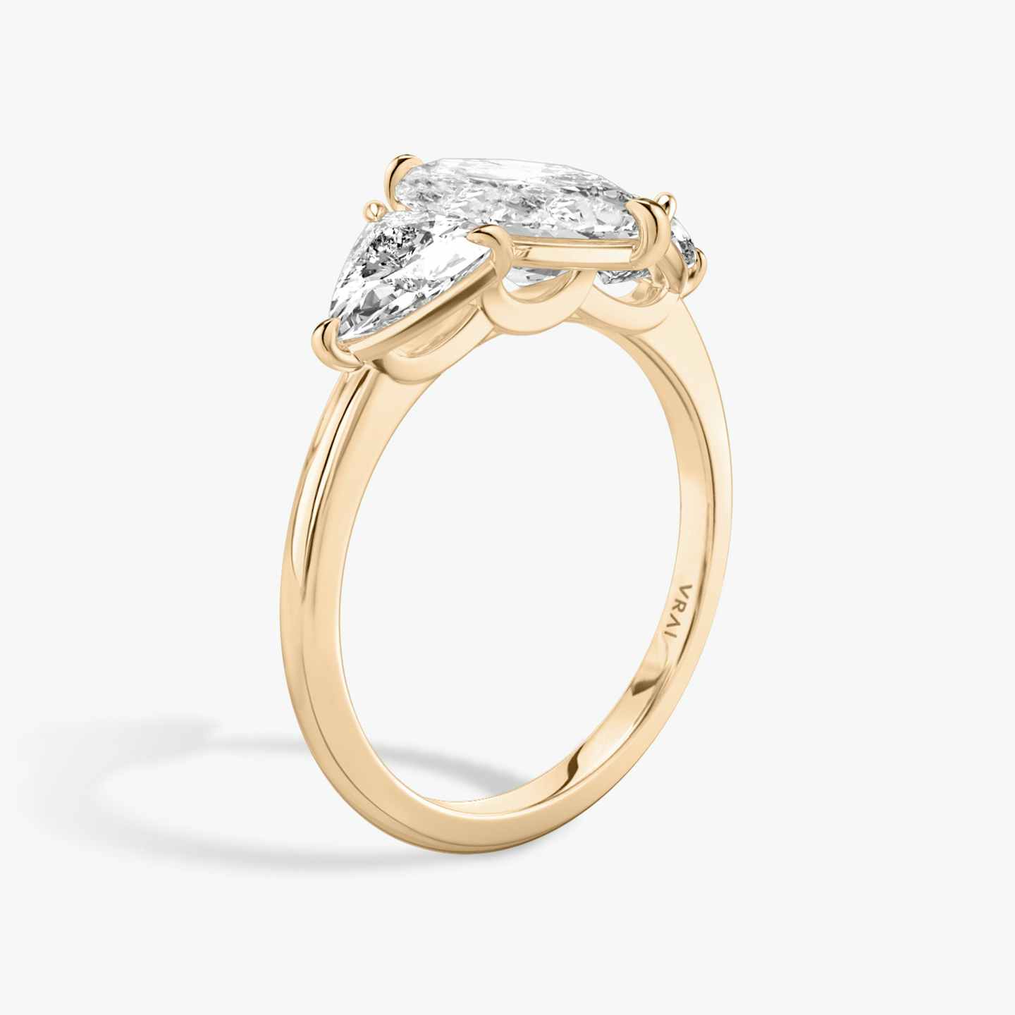 Three Stone Engagement Ring Closeup image of Three Stone Engagement Ring