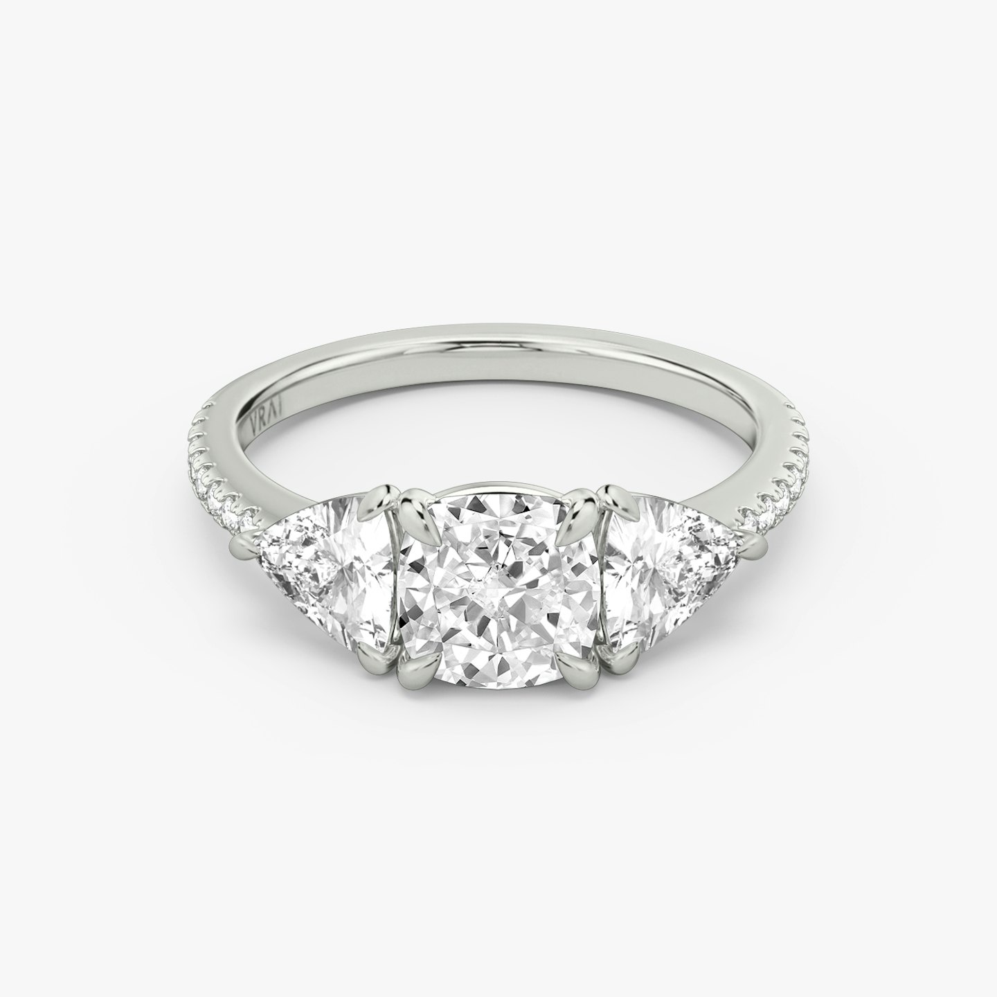 Three Stone Engagement Ring Closeup image of Three Stone Engagement Ring