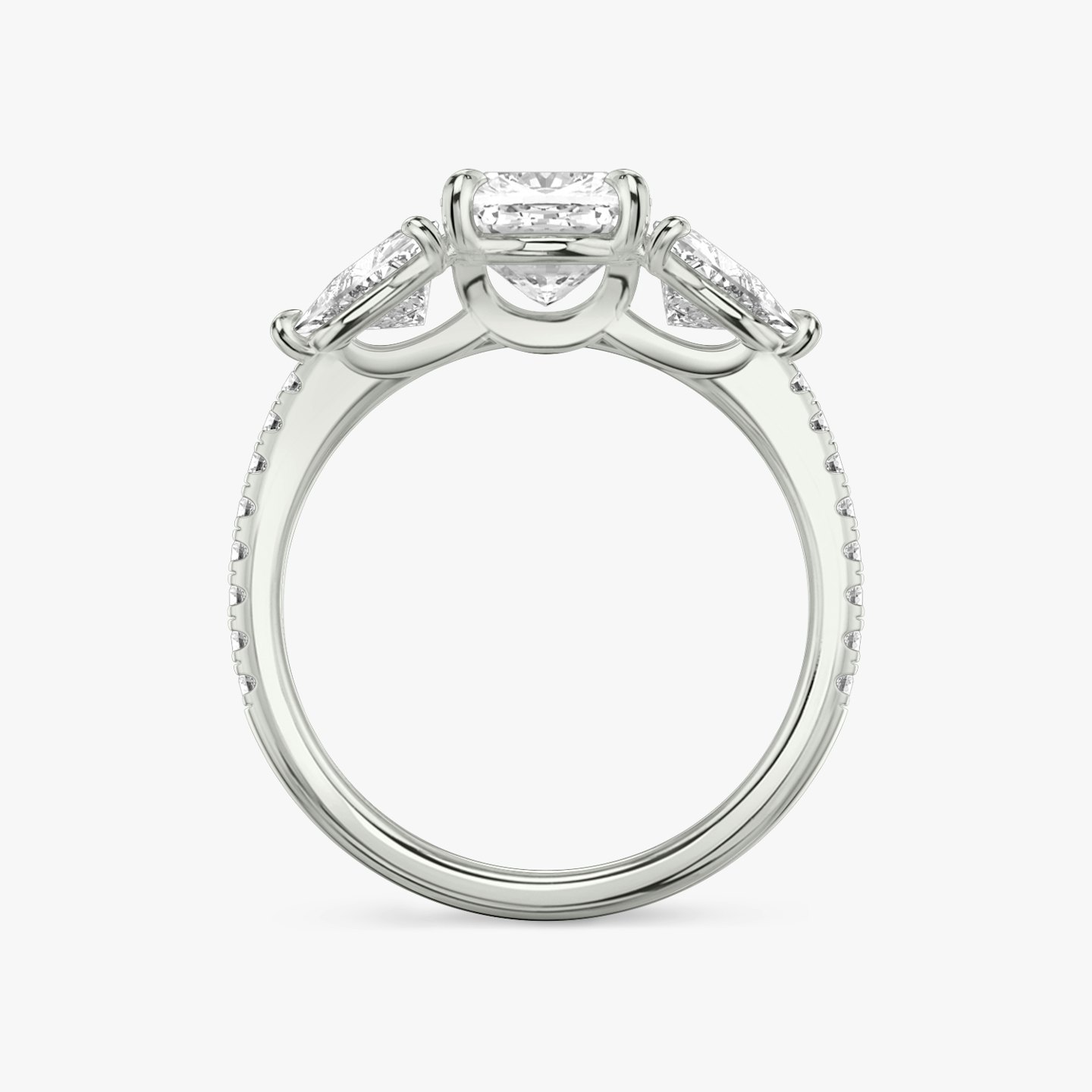Three Stone Engagement Ring Closeup image of Three Stone Engagement Ring