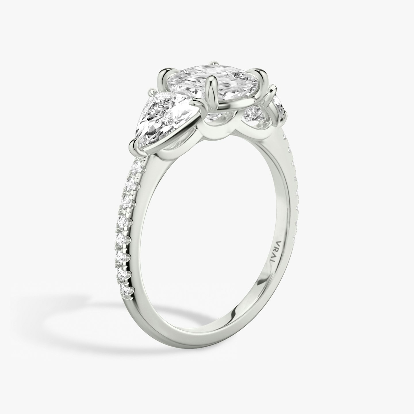 Three Stone Engagement Ring Closeup image of Three Stone Engagement Ring