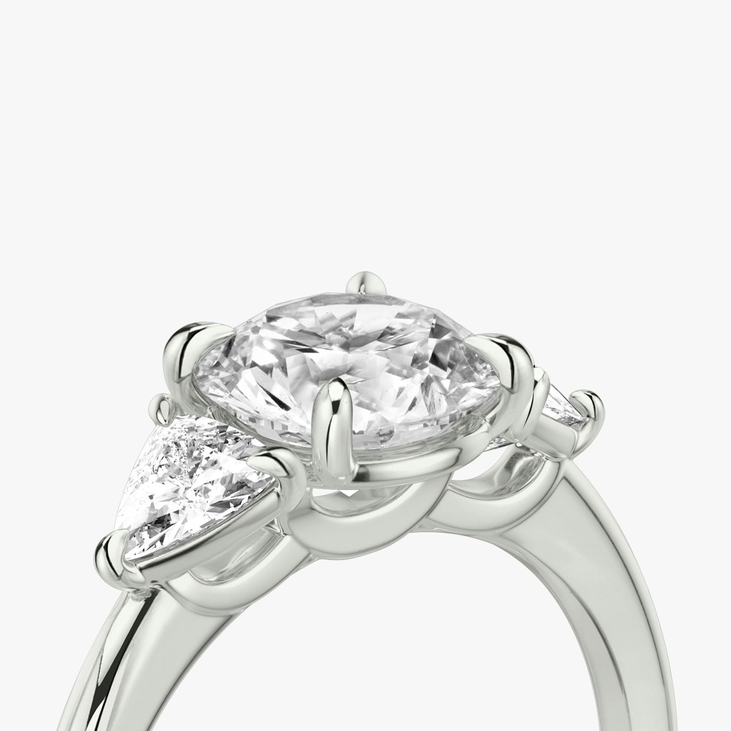 Three Stone Engagement Ring Closeup image of Three Stone Engagement Ring