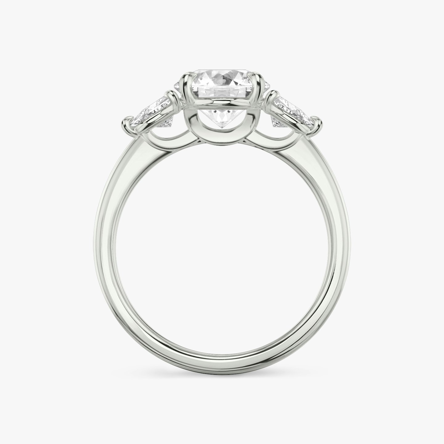 Three Stone Engagement Ring Closeup image of Three Stone Engagement Ring