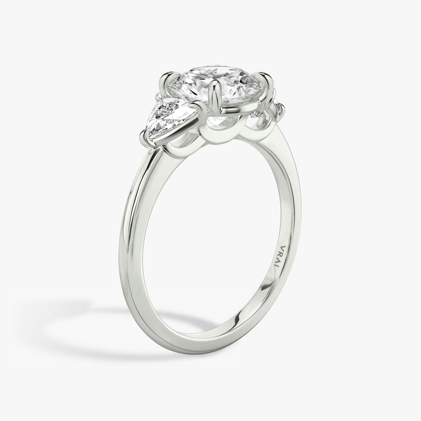 Three Stone Engagement Ring Closeup image of Three Stone Engagement Ring