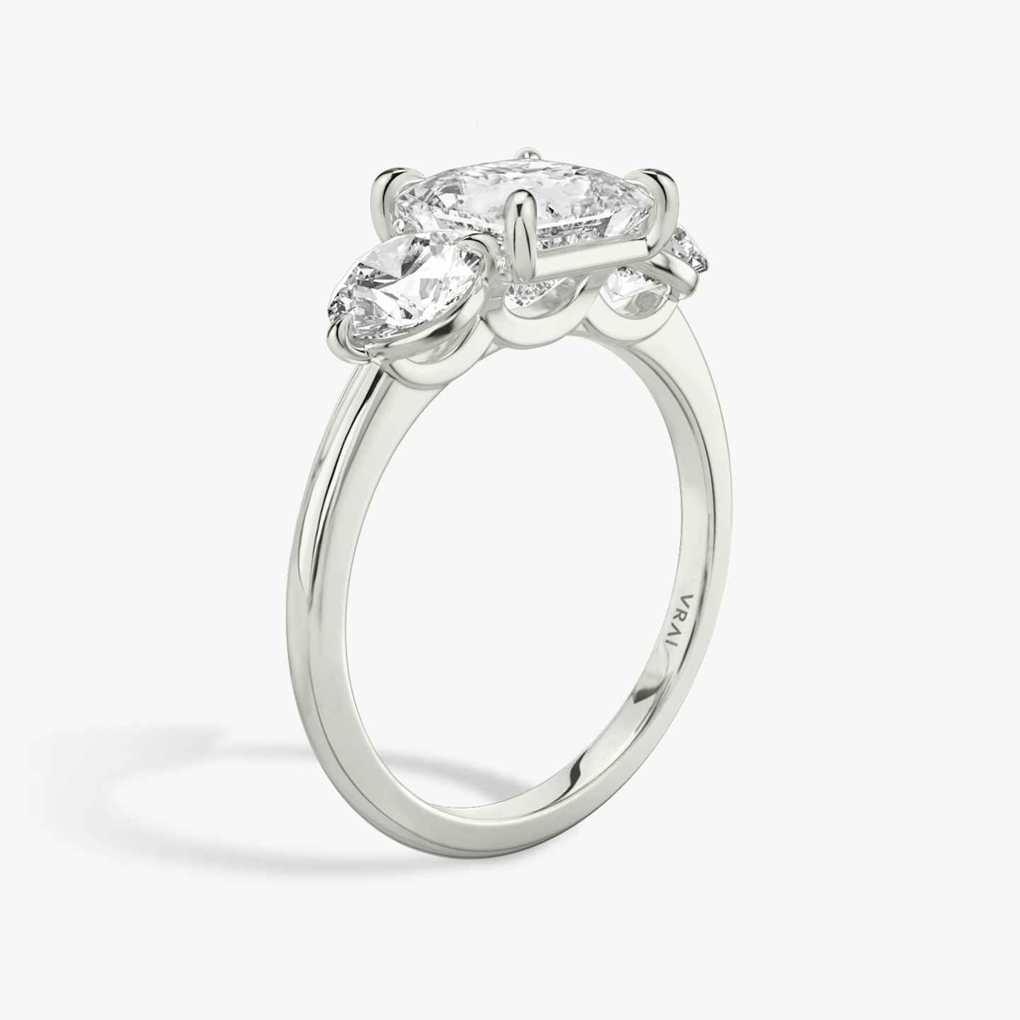Three Stone Engagement Ring Closeup image of Three Stone Engagement Ring