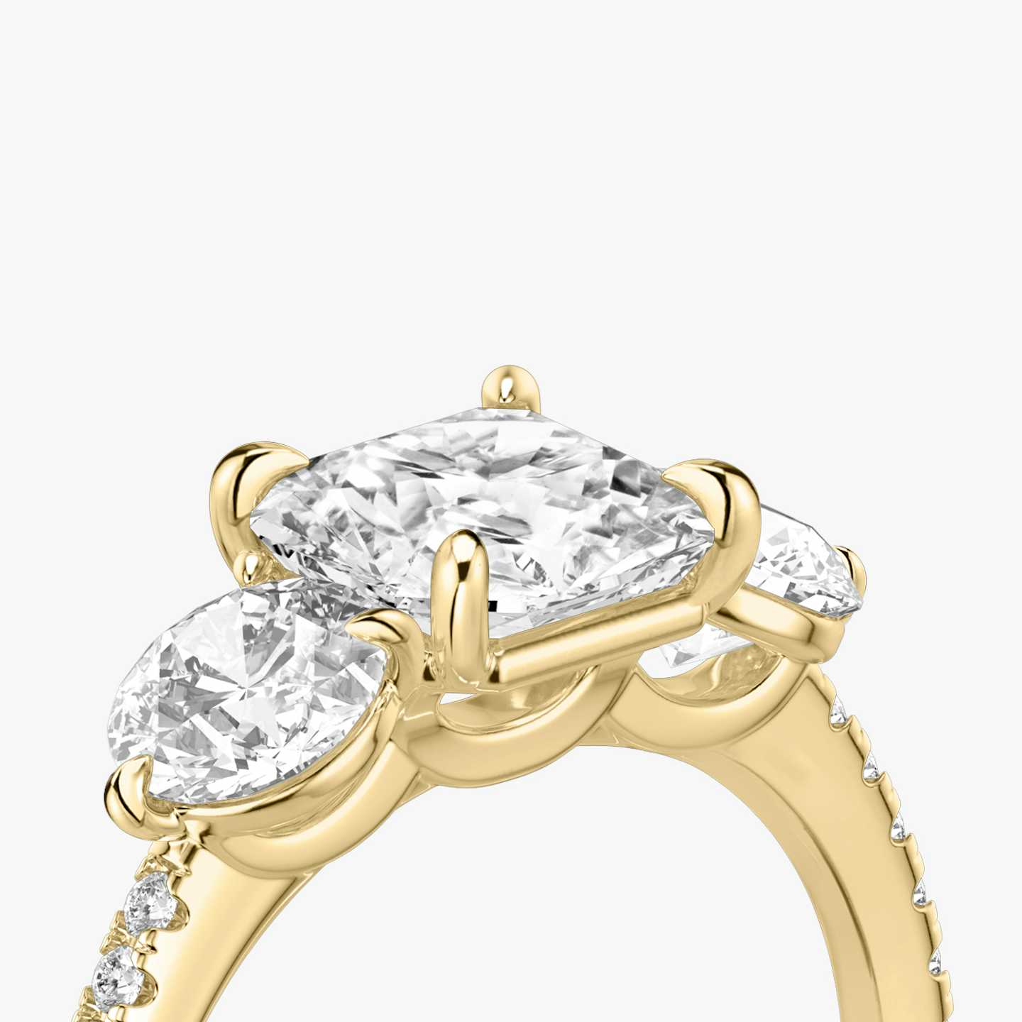 Three Stone Engagement Ring Closeup image of Three Stone Engagement Ring