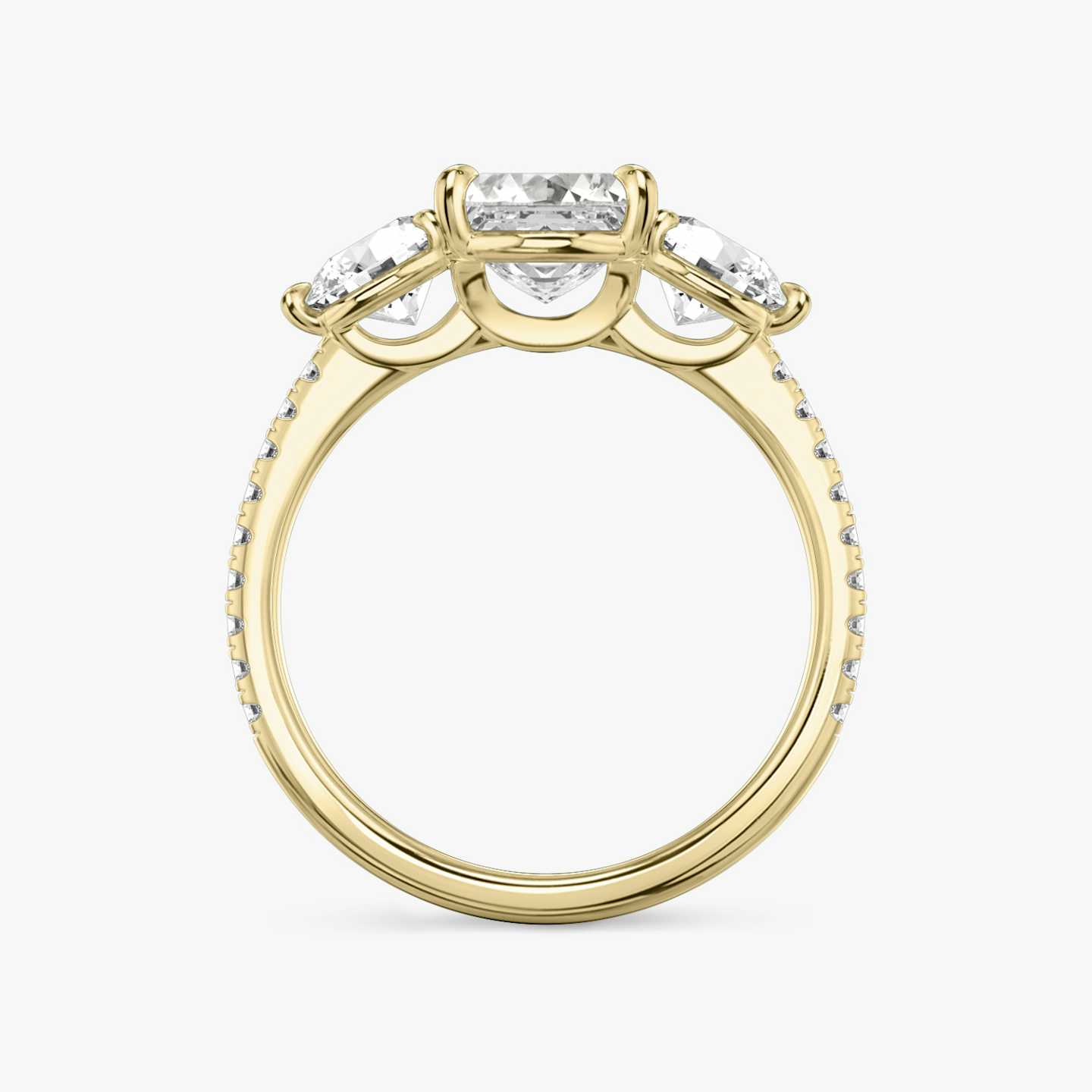 Three Stone Engagement Ring Closeup image of Three Stone Engagement Ring