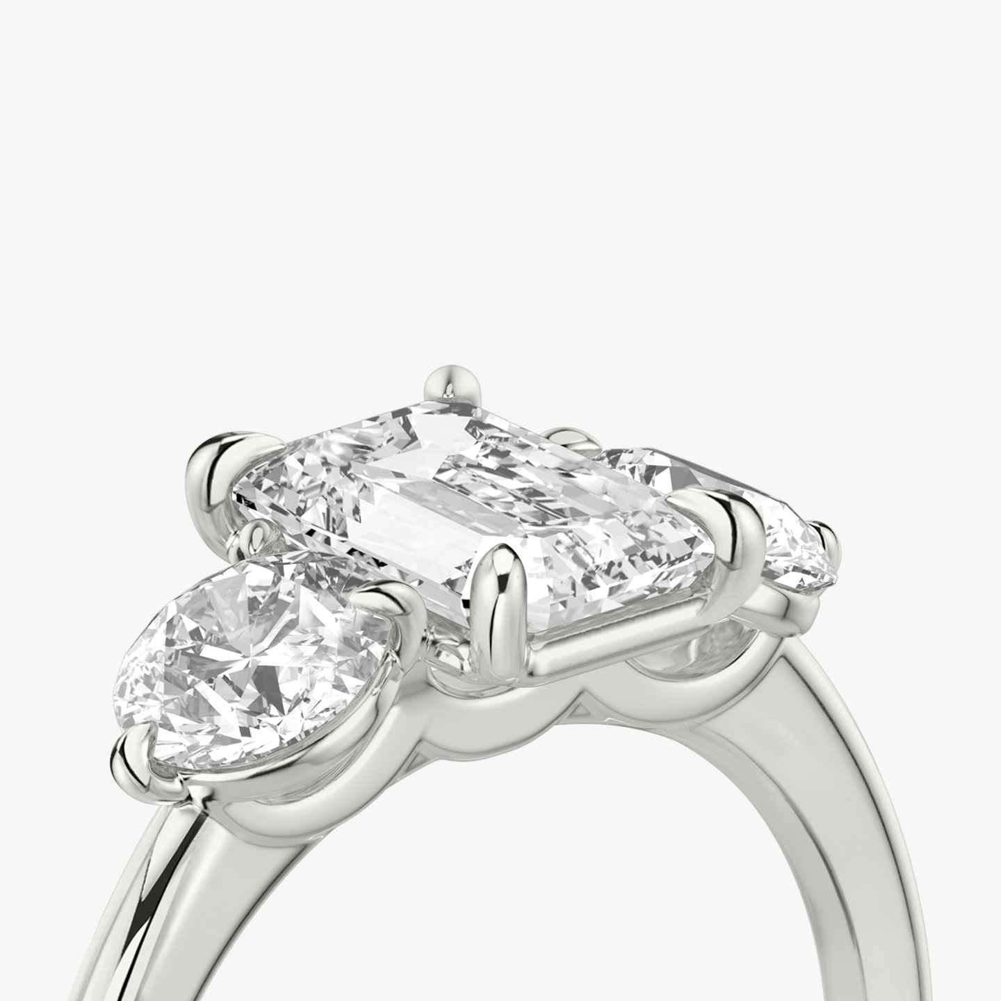Three Stone Engagement Ring Closeup image of Three Stone Engagement Ring
