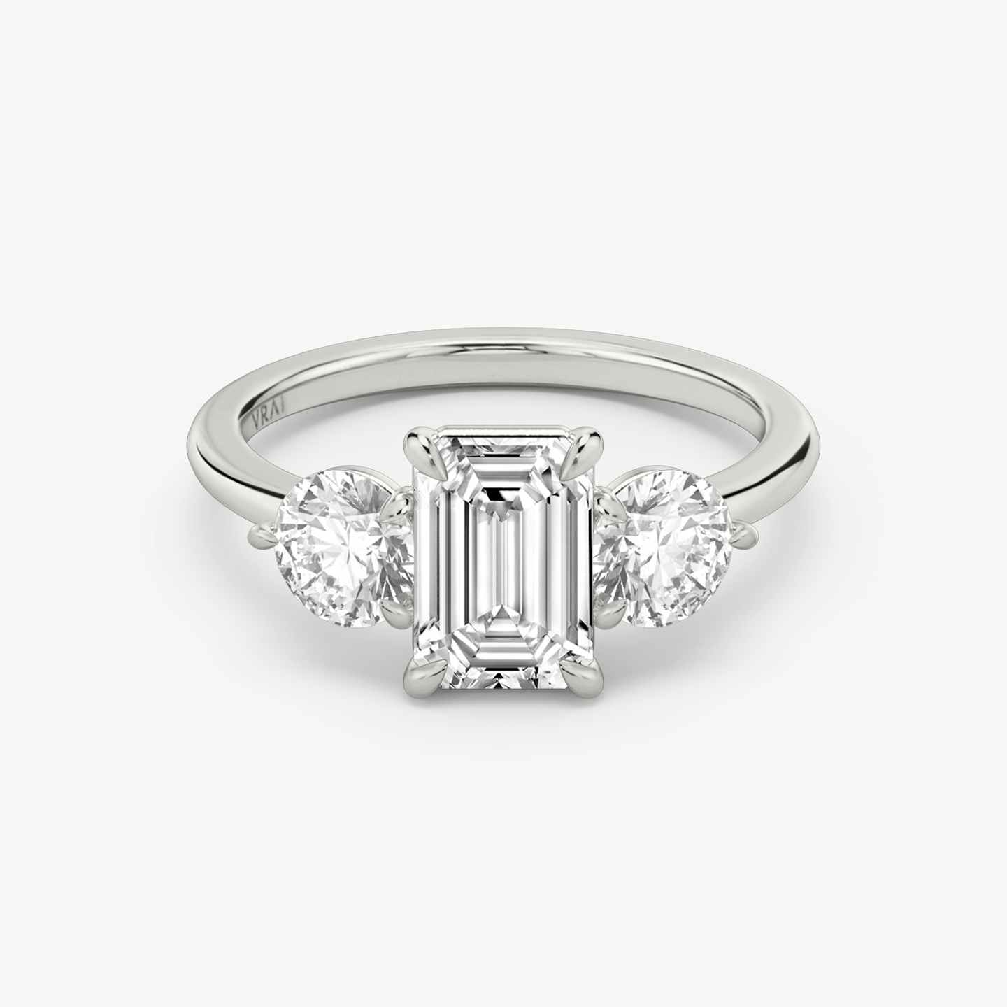 Three Stone Engagement Ring Closeup image of Three Stone Engagement Ring