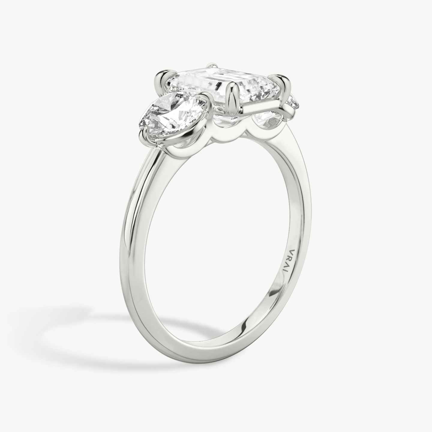 Three Stone Engagement Ring Closeup image of Three Stone Engagement Ring
