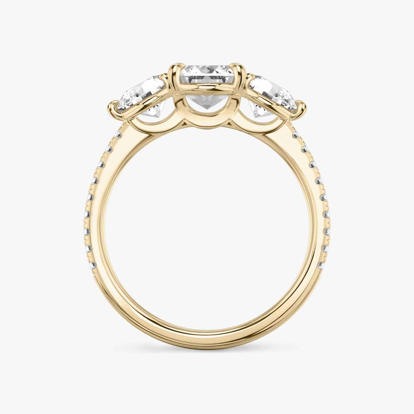 Three Stone Engagement Ring Closeup image of Three Stone Engagement Ring