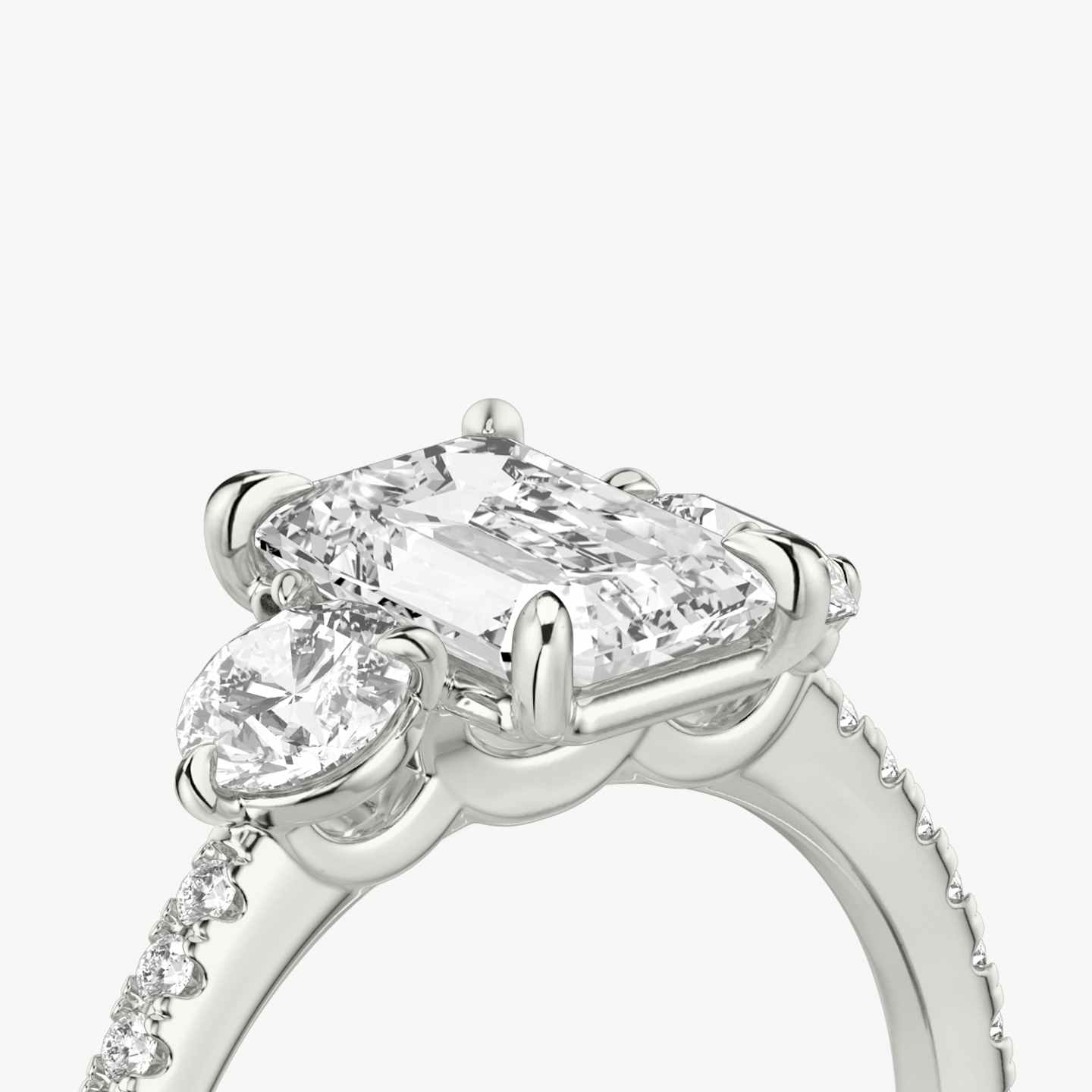Three Stone Engagement Ring Closeup image of Three Stone Engagement Ring