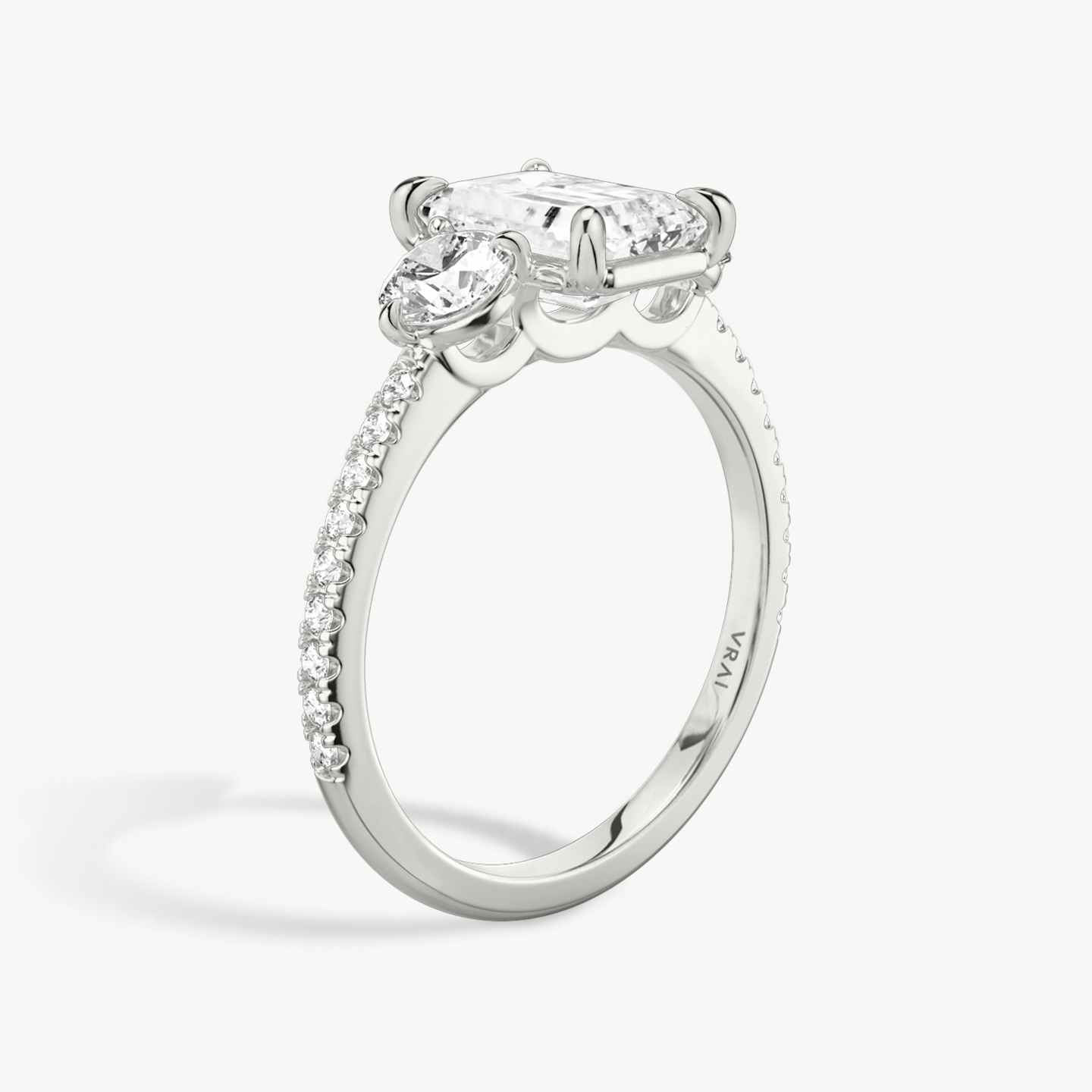Three Stone Engagement Ring Closeup image of Three Stone Engagement Ring