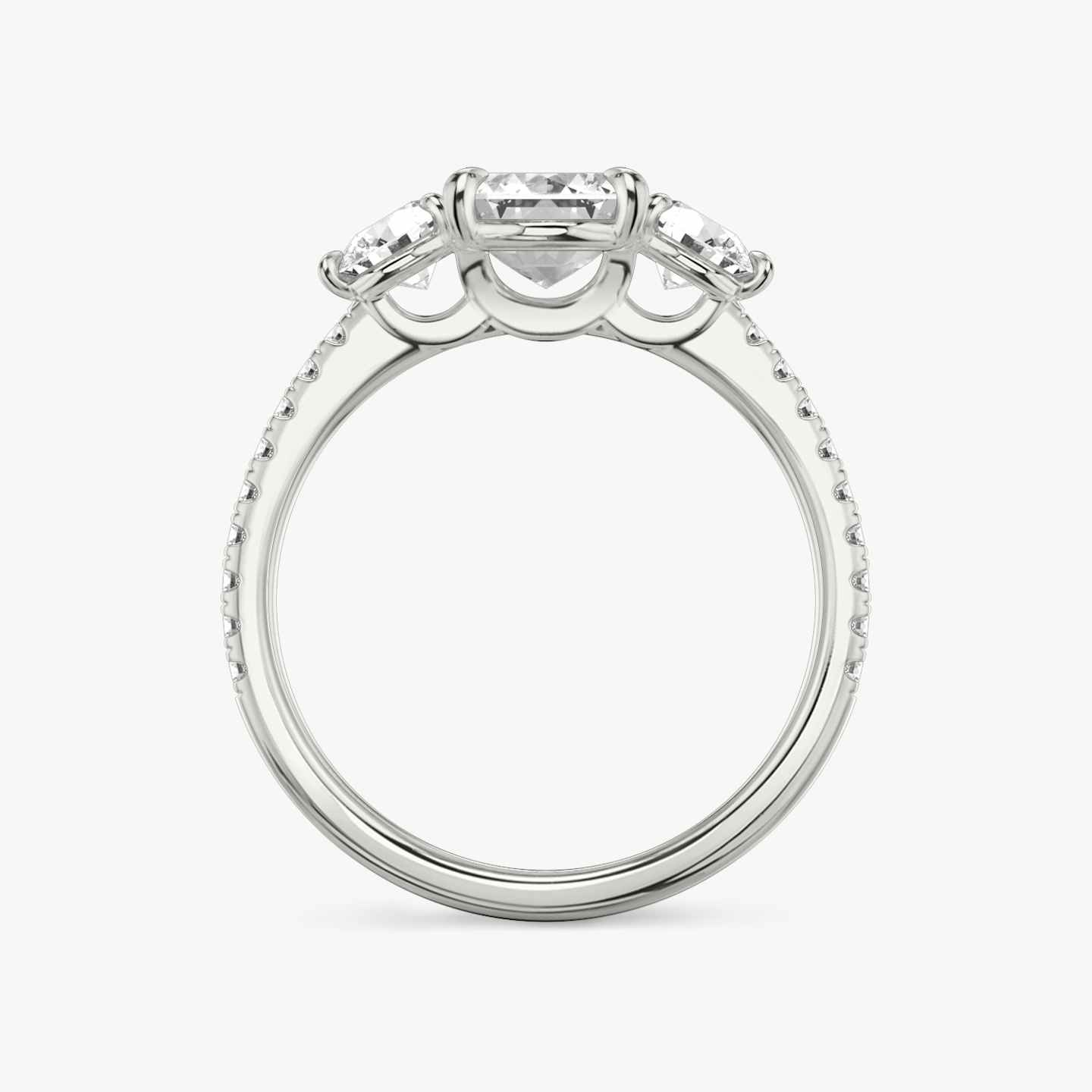 Three Stone Engagement Ring Closeup image of Three Stone Engagement Ring
