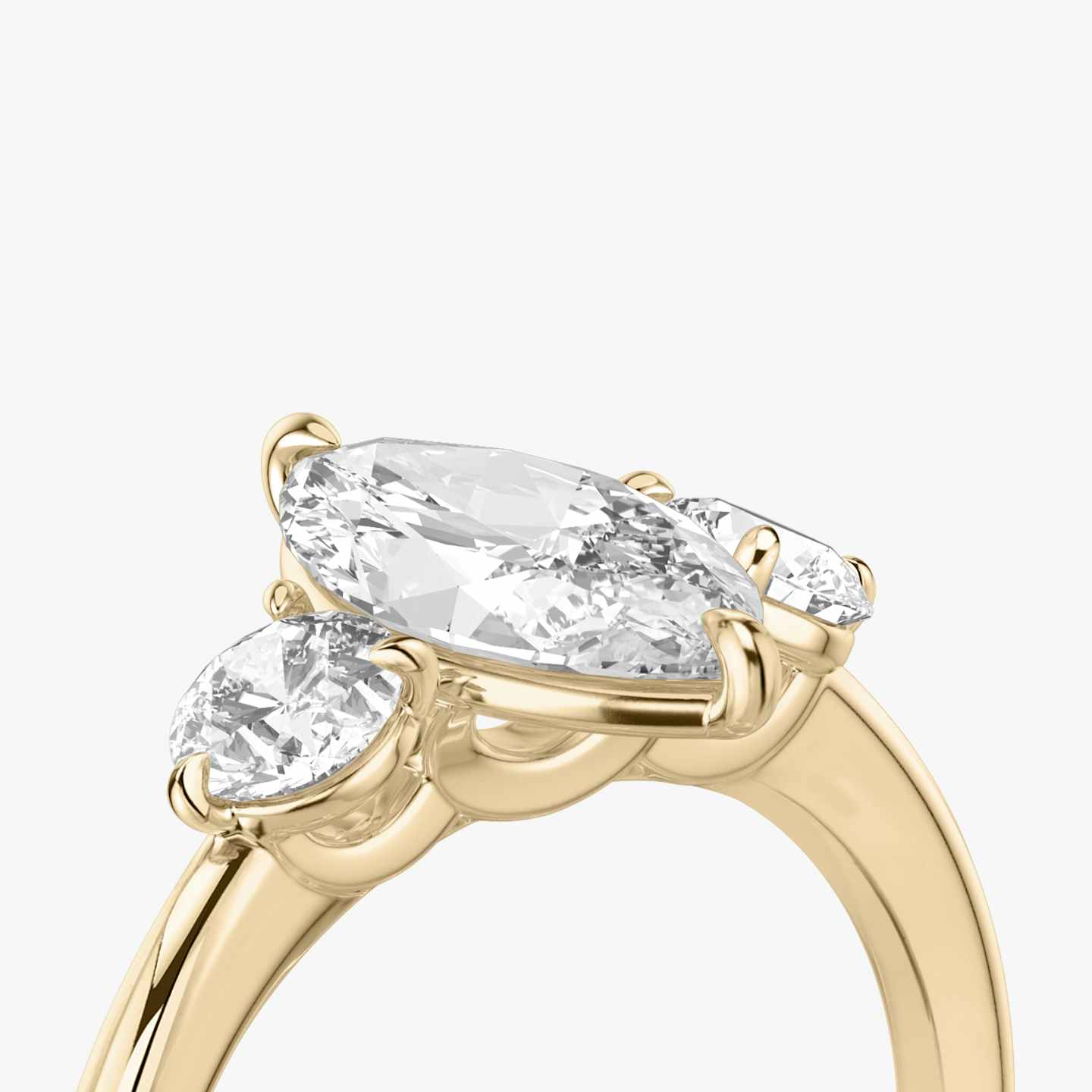 Three Stone Engagement Ring Closeup image of Three Stone Engagement Ring