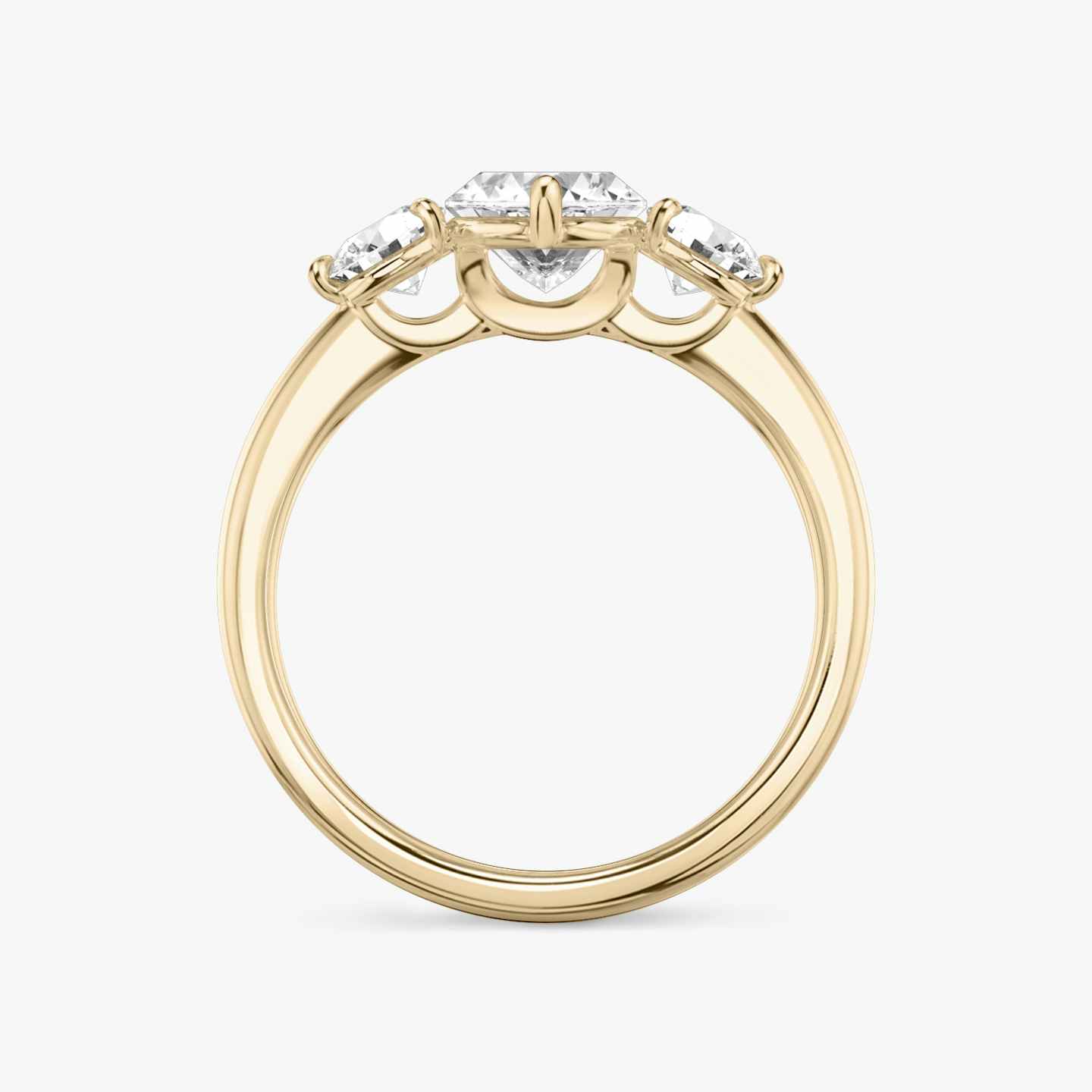 Three Stone Engagement Ring Closeup image of Three Stone Engagement Ring