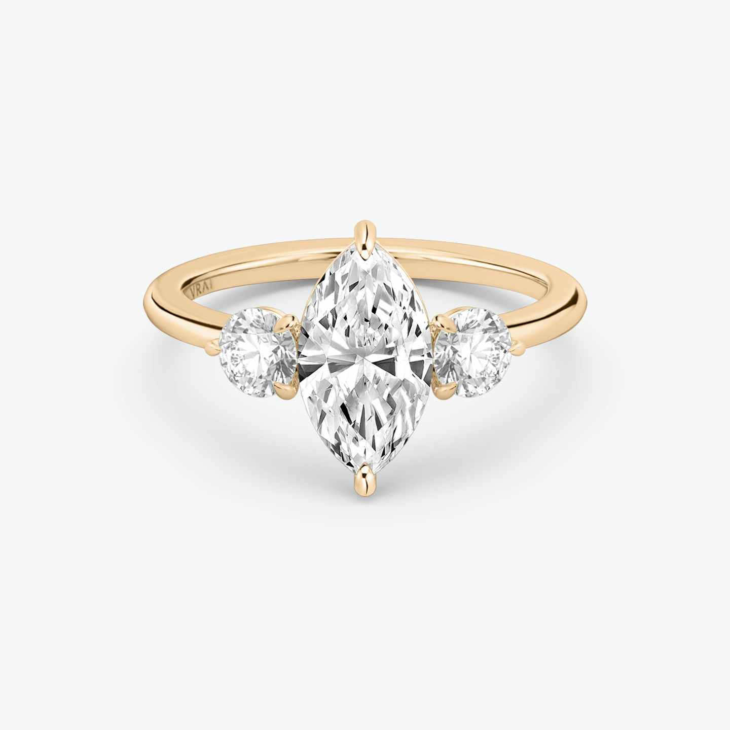 Three Stone Engagement Ring Closeup image of Three Stone Engagement Ring