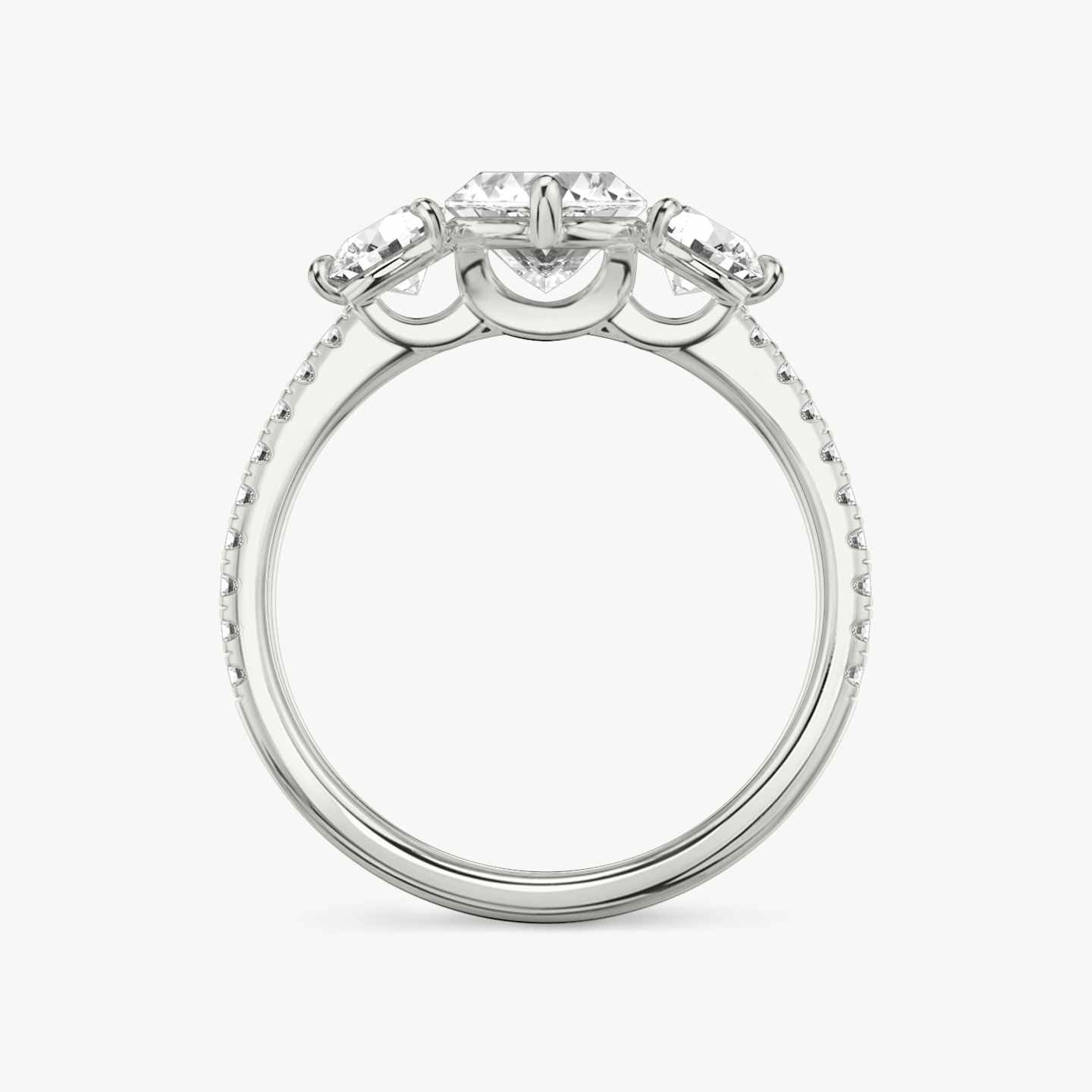 Three Stone Engagement Ring Closeup image of Three Stone Engagement Ring