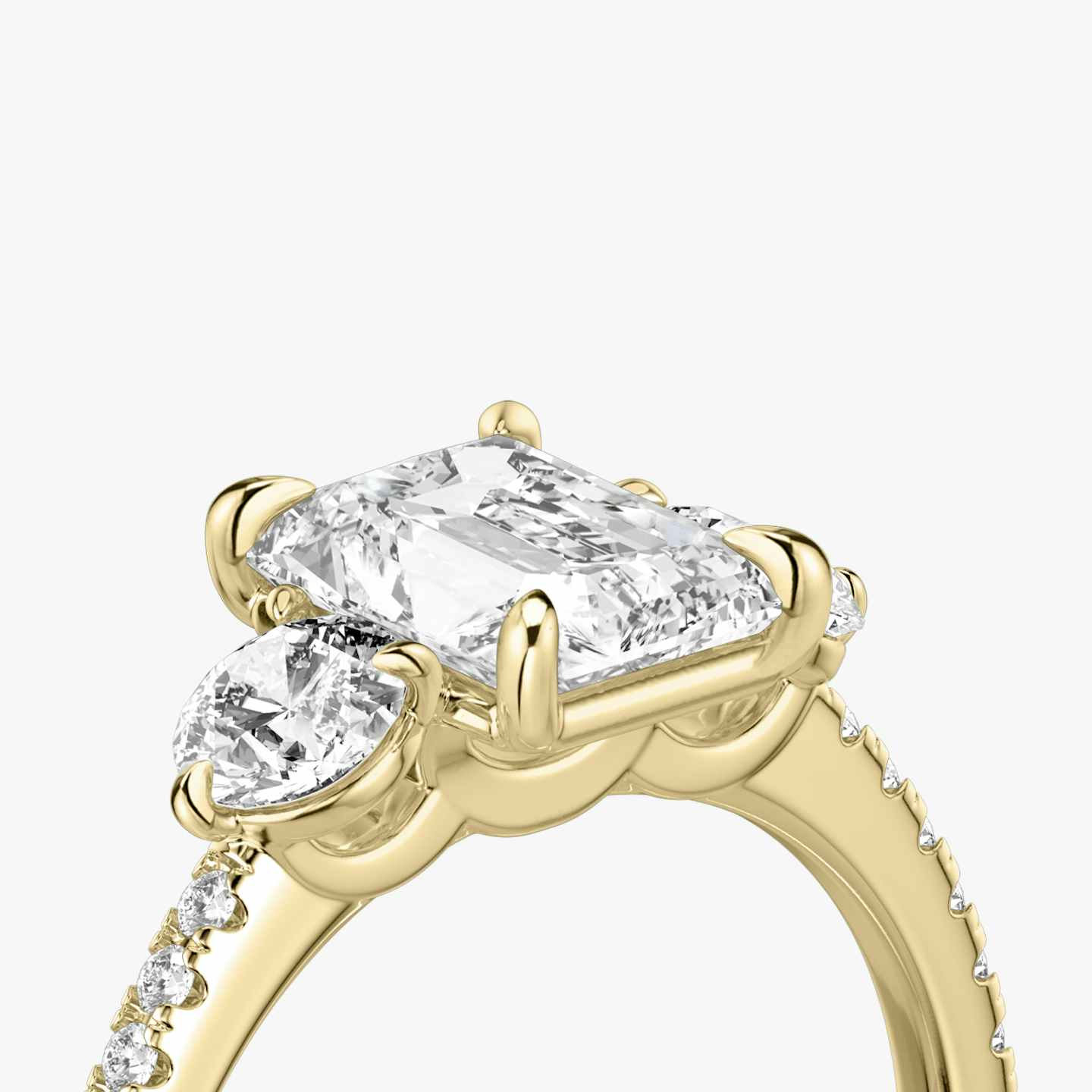 Three Stone Engagement Ring Closeup image of Three Stone Engagement Ring
