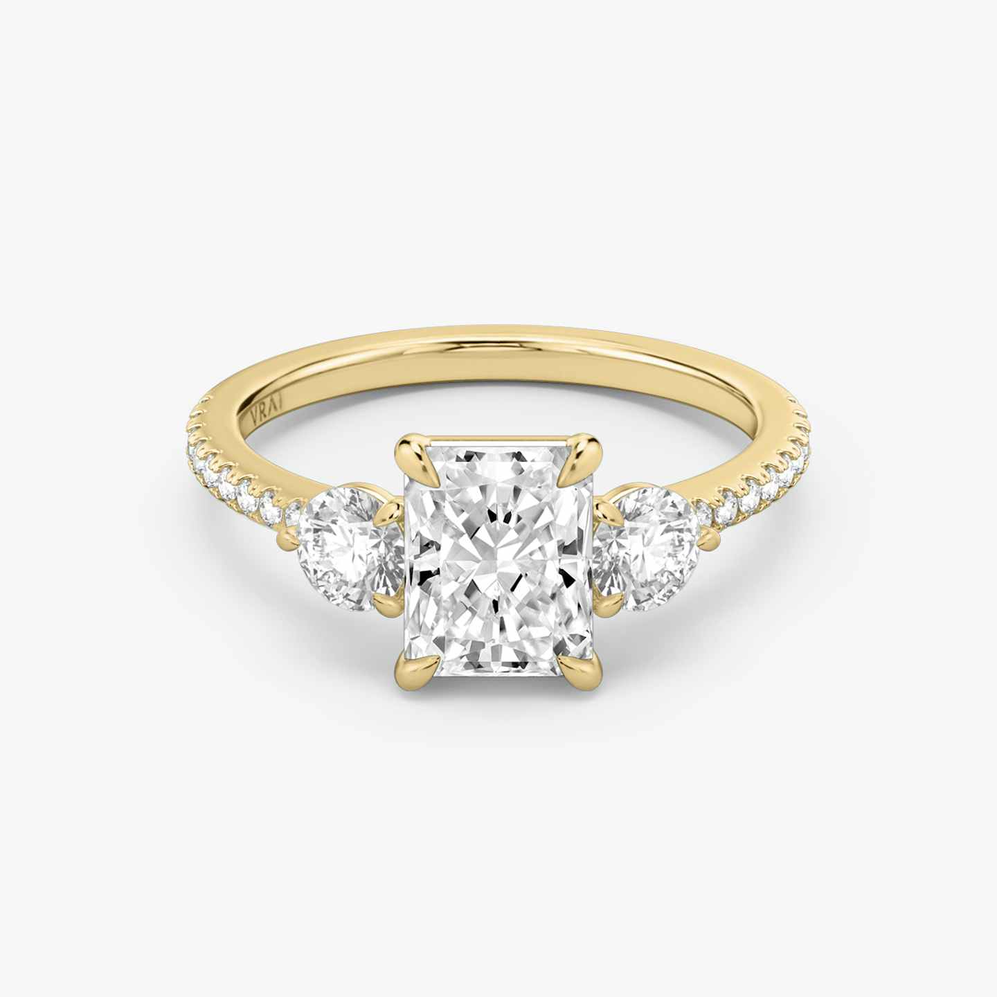 Three Stone Engagement Ring Closeup image of Three Stone Engagement Ring