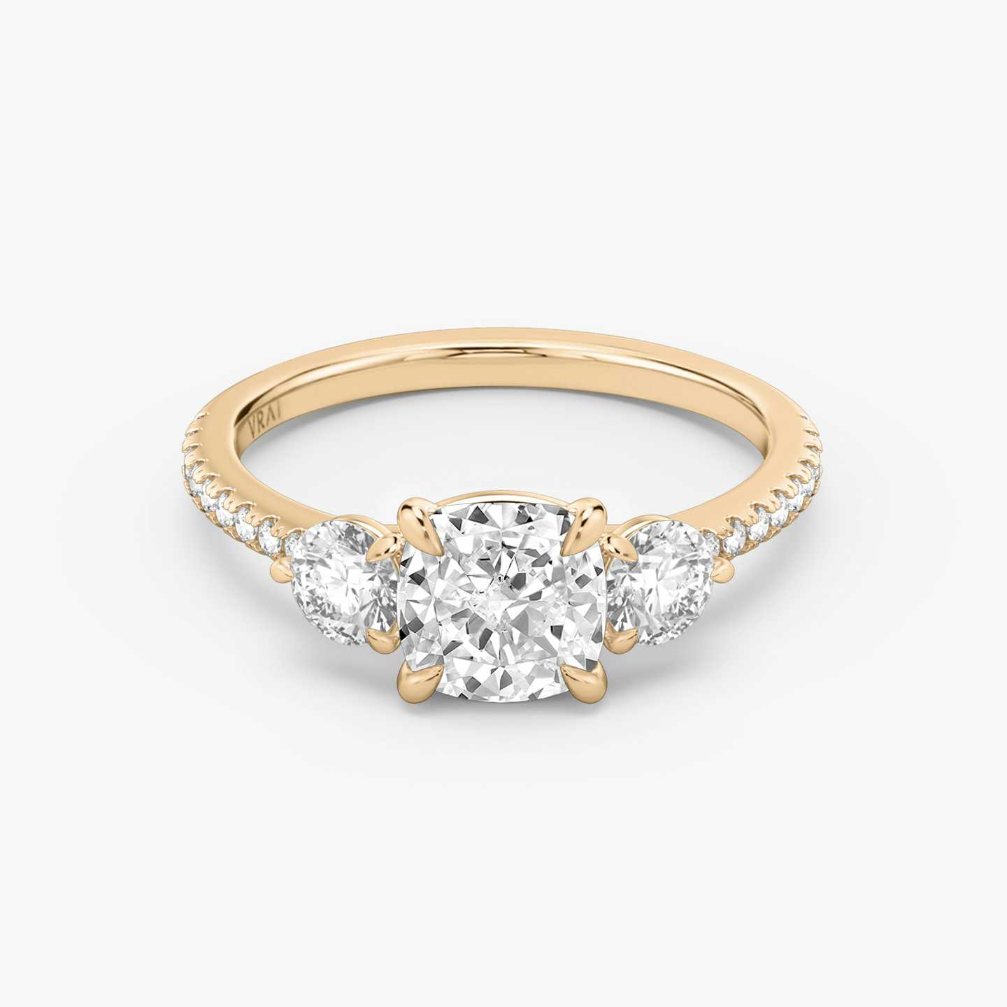 Three Stone Engagement Ring Closeup image of Three Stone Engagement Ring