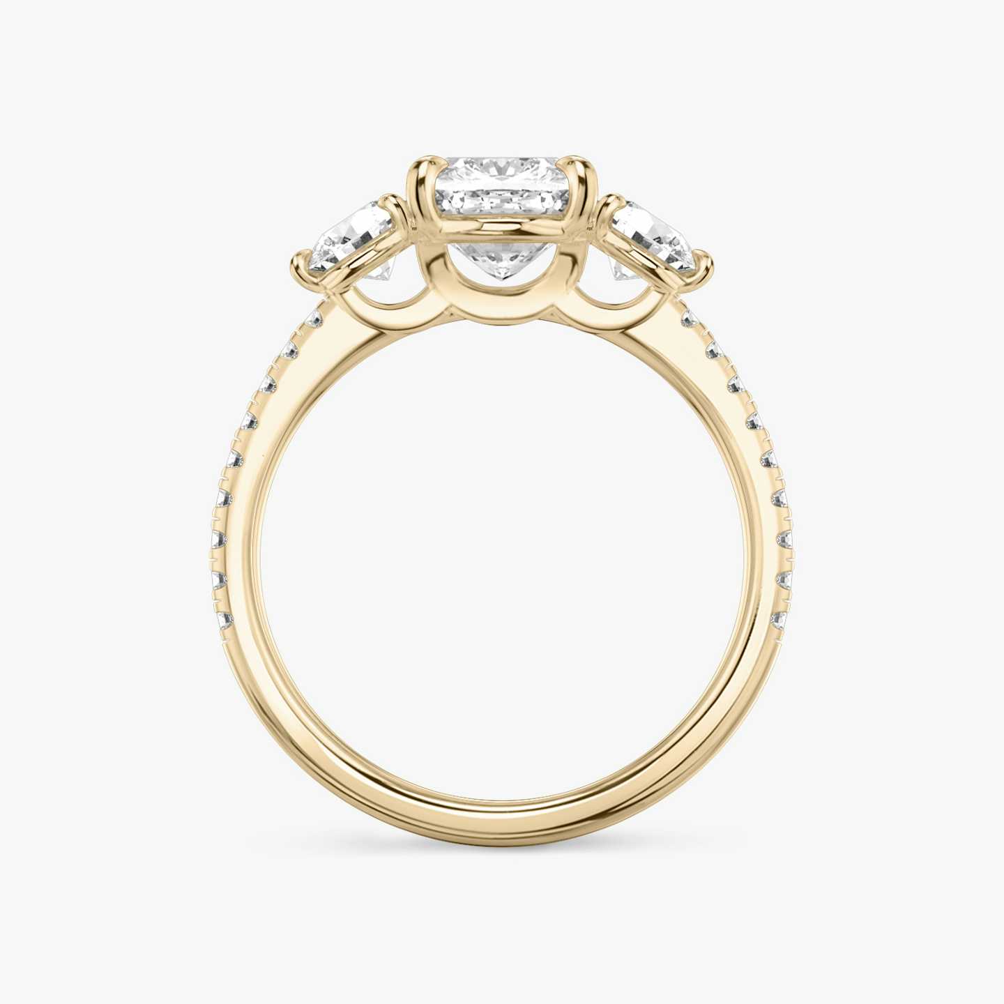 Three Stone Engagement Ring Closeup image of Three Stone Engagement Ring