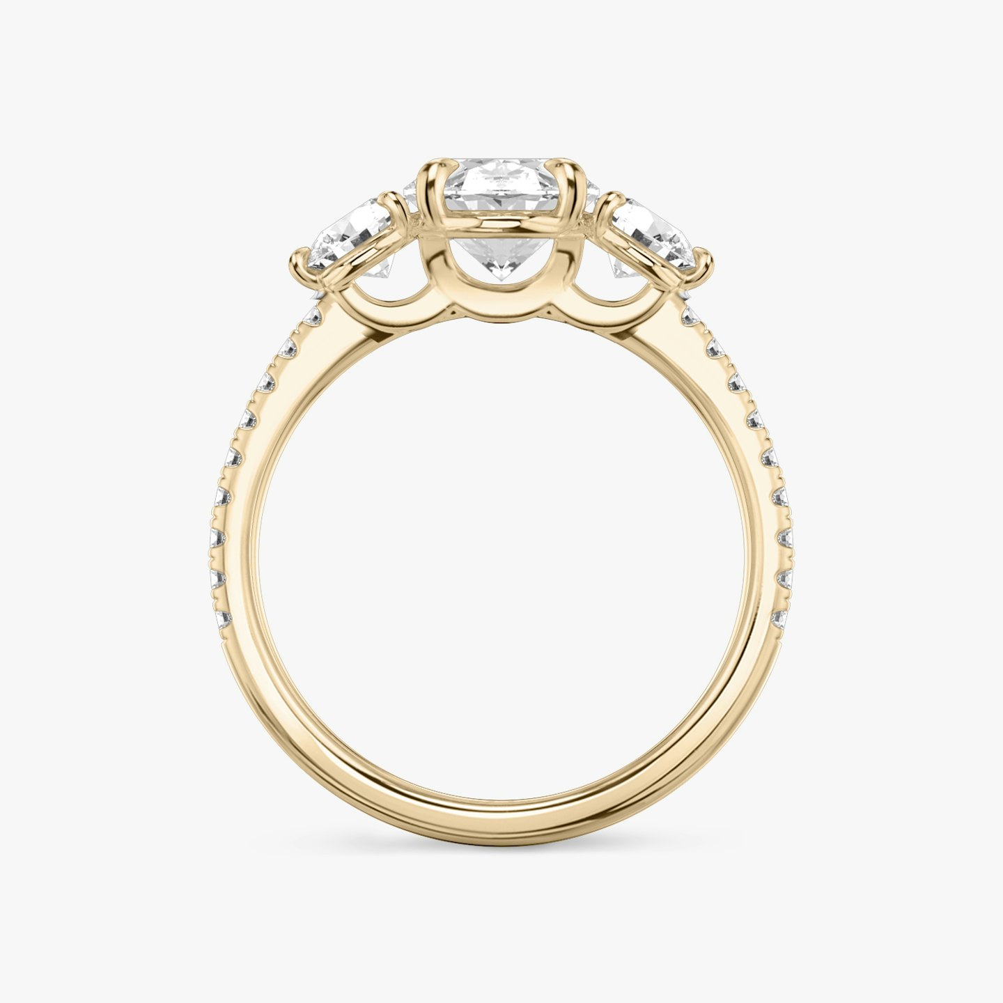 Three Stone Engagement Ring Closeup image of Three Stone Engagement Ring