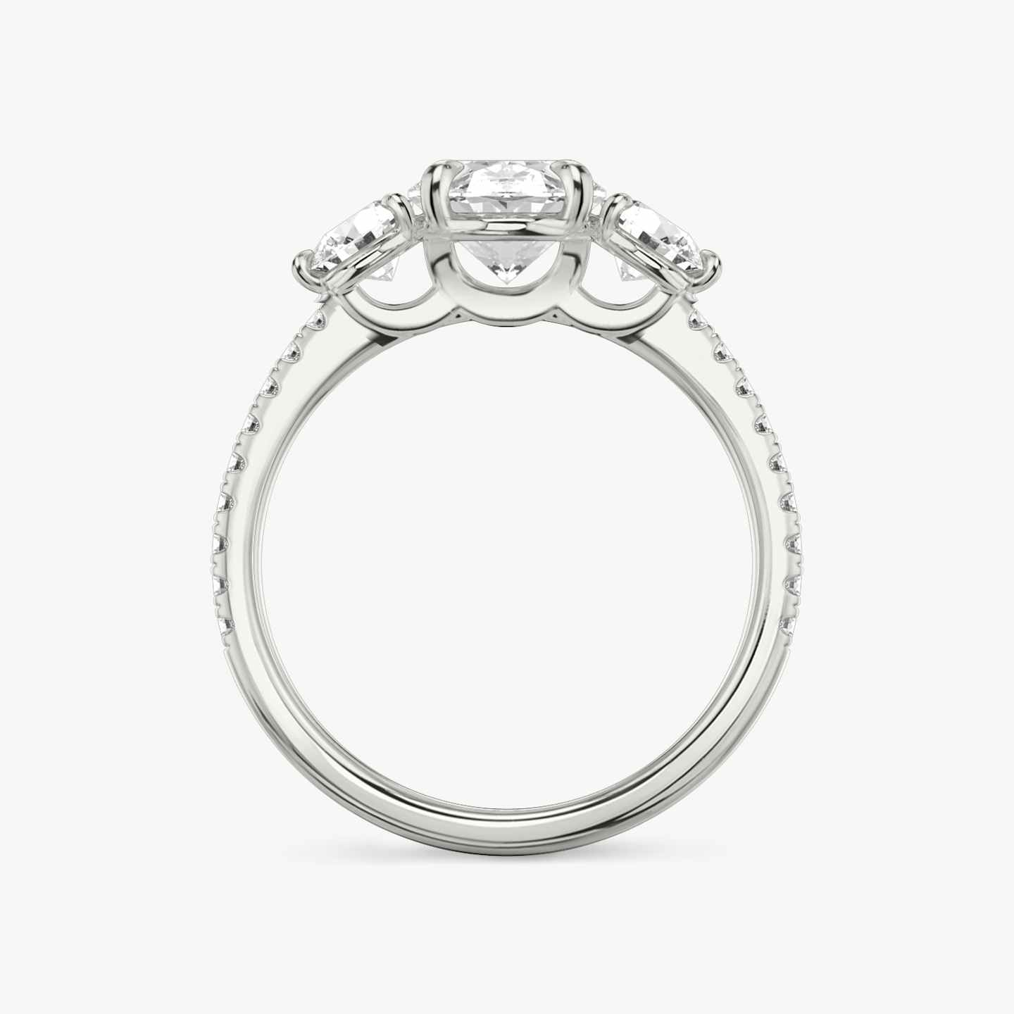 Three Stone Engagement Ring Closeup image of Three Stone Engagement Ring